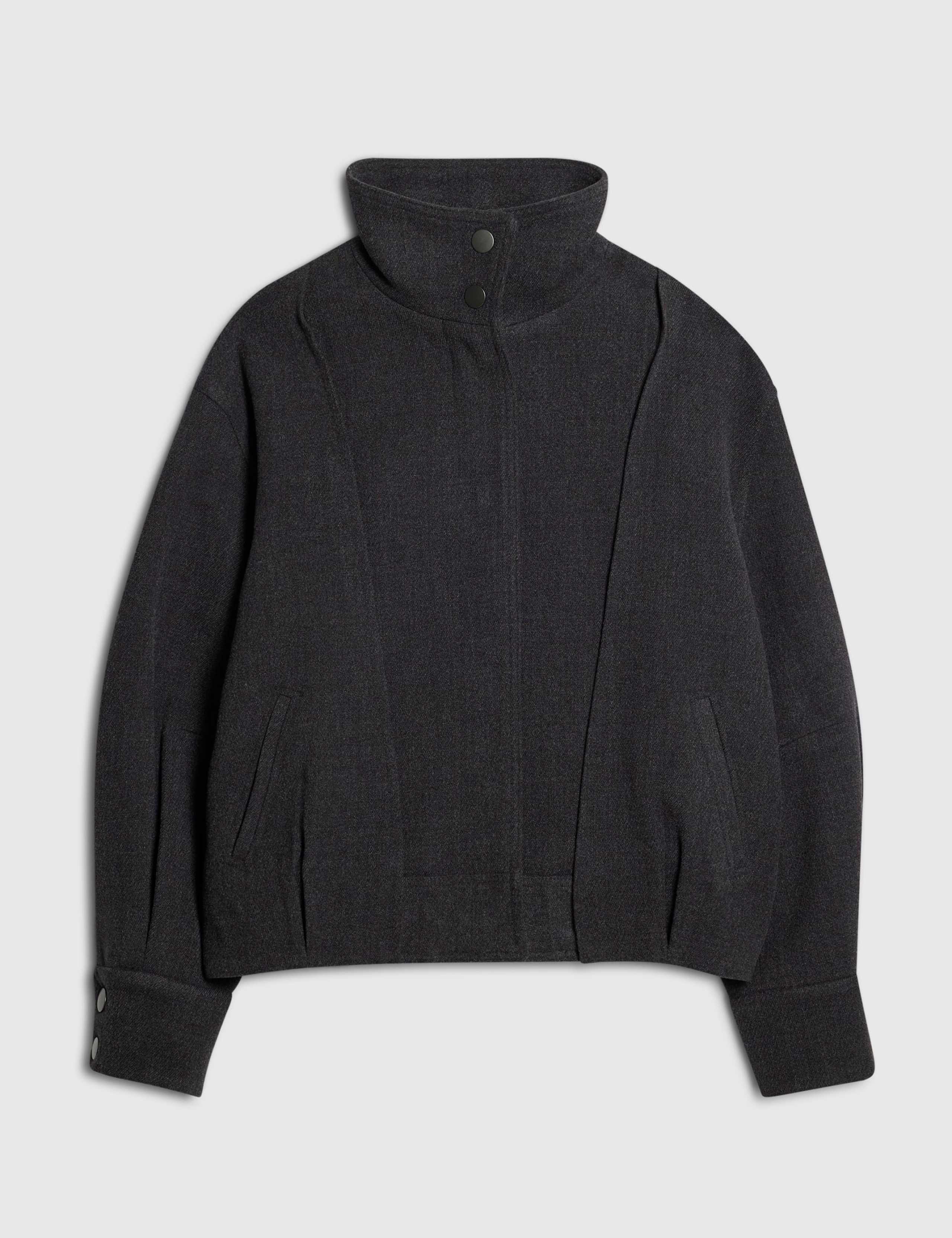 Oversized Funnel Neck Bomber Jacket 2 of 3