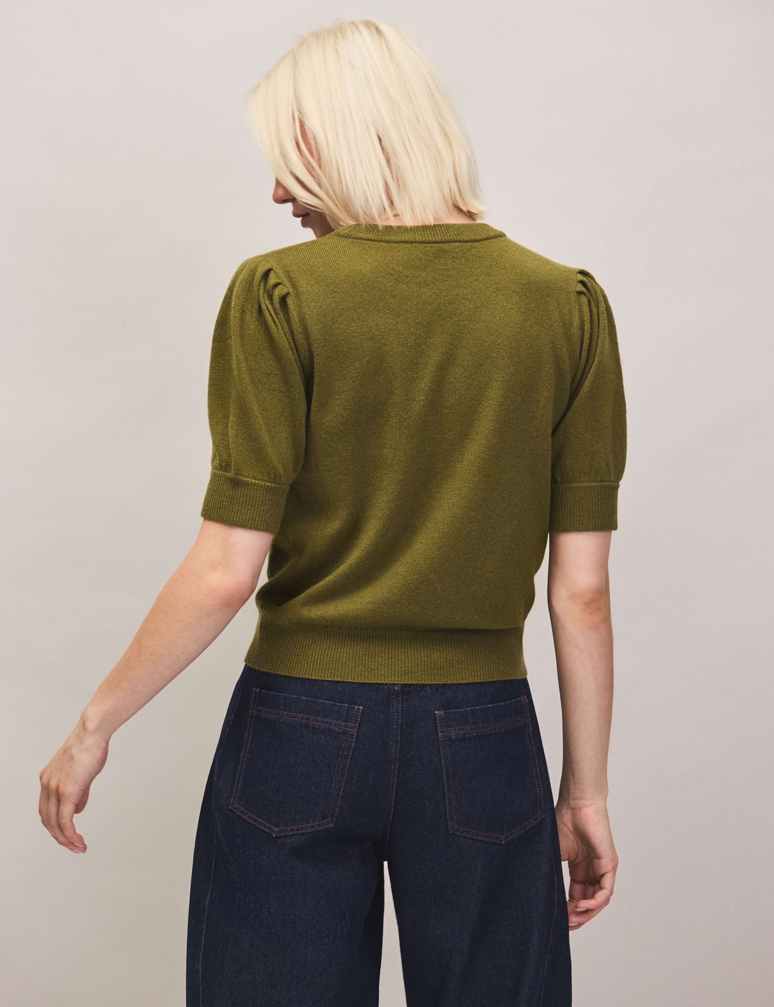 Wool & Cashmere Blend Puff Sleeve Jumper 5 of 6