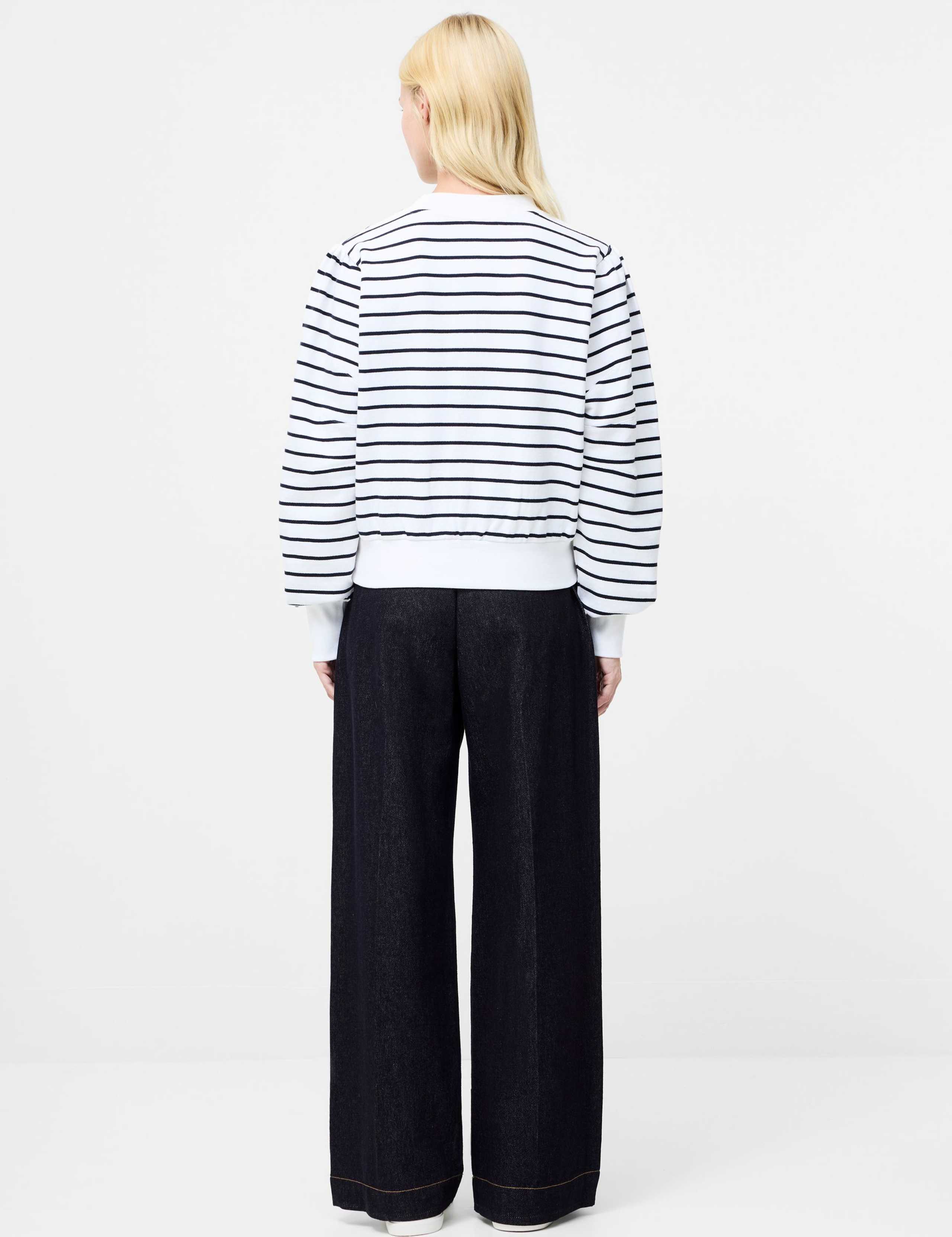 Cotton Rich Striped Sweatshirt 3 of 3