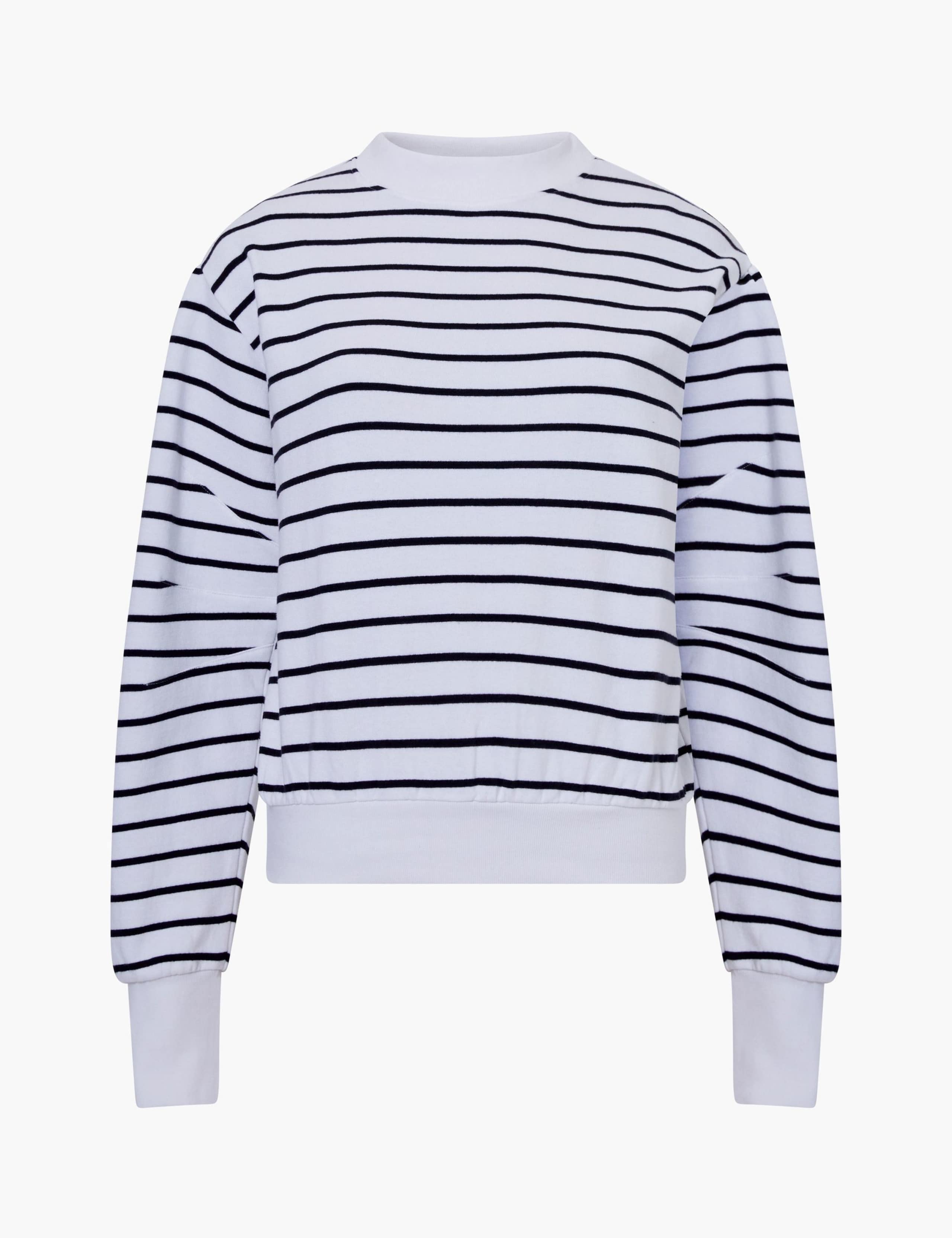 Cotton Rich Striped Sweatshirt 2 of 3