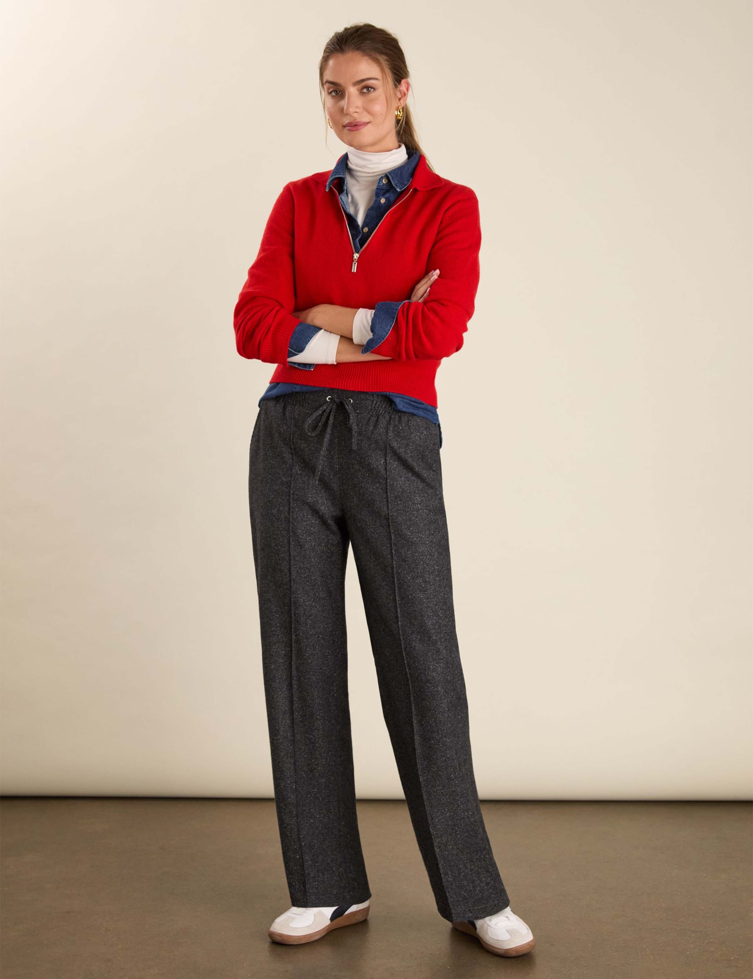 Pure Wool Collared Half Zip Jumper 3 of 5