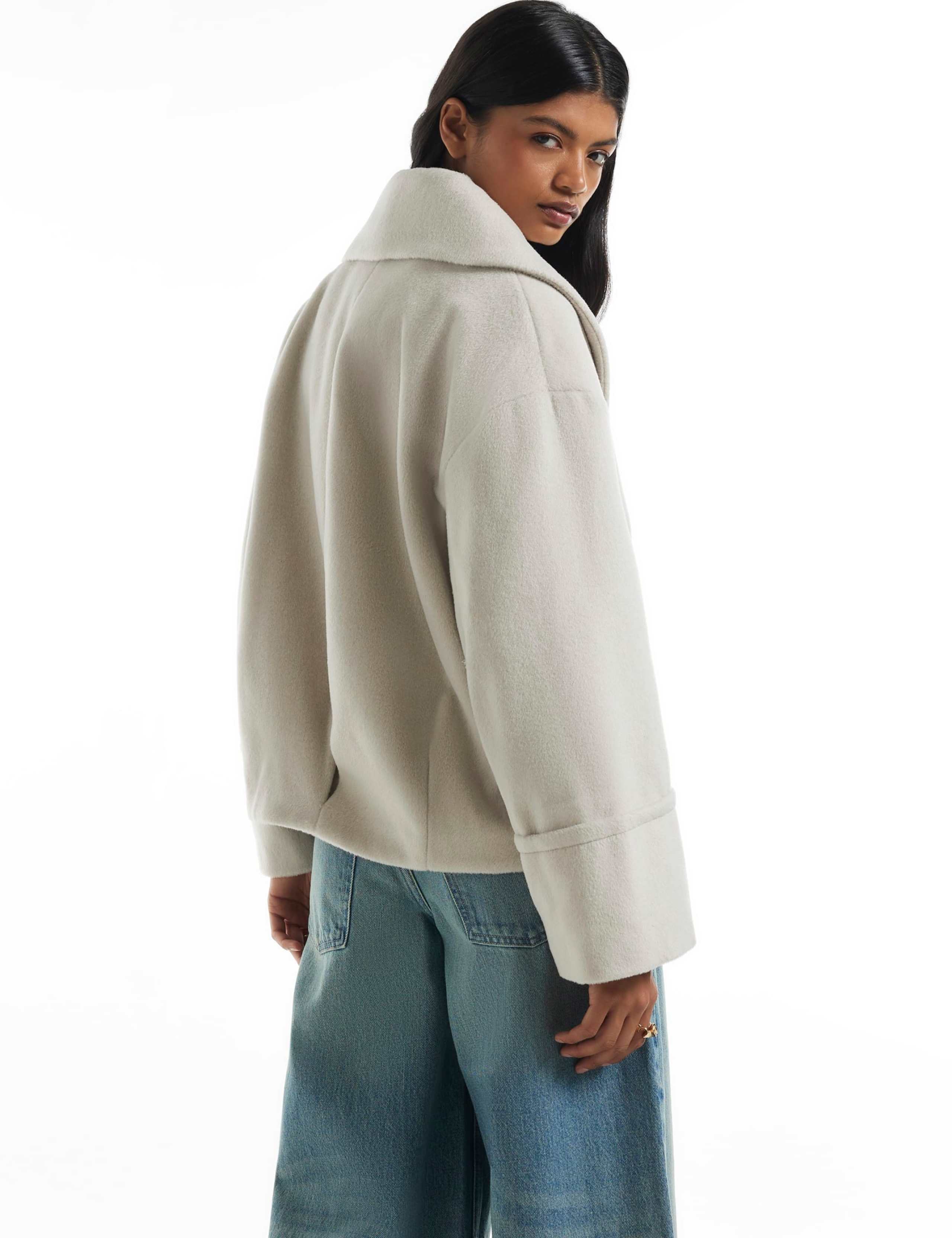 Shawl Collar Cocoon Coat 2 of 3