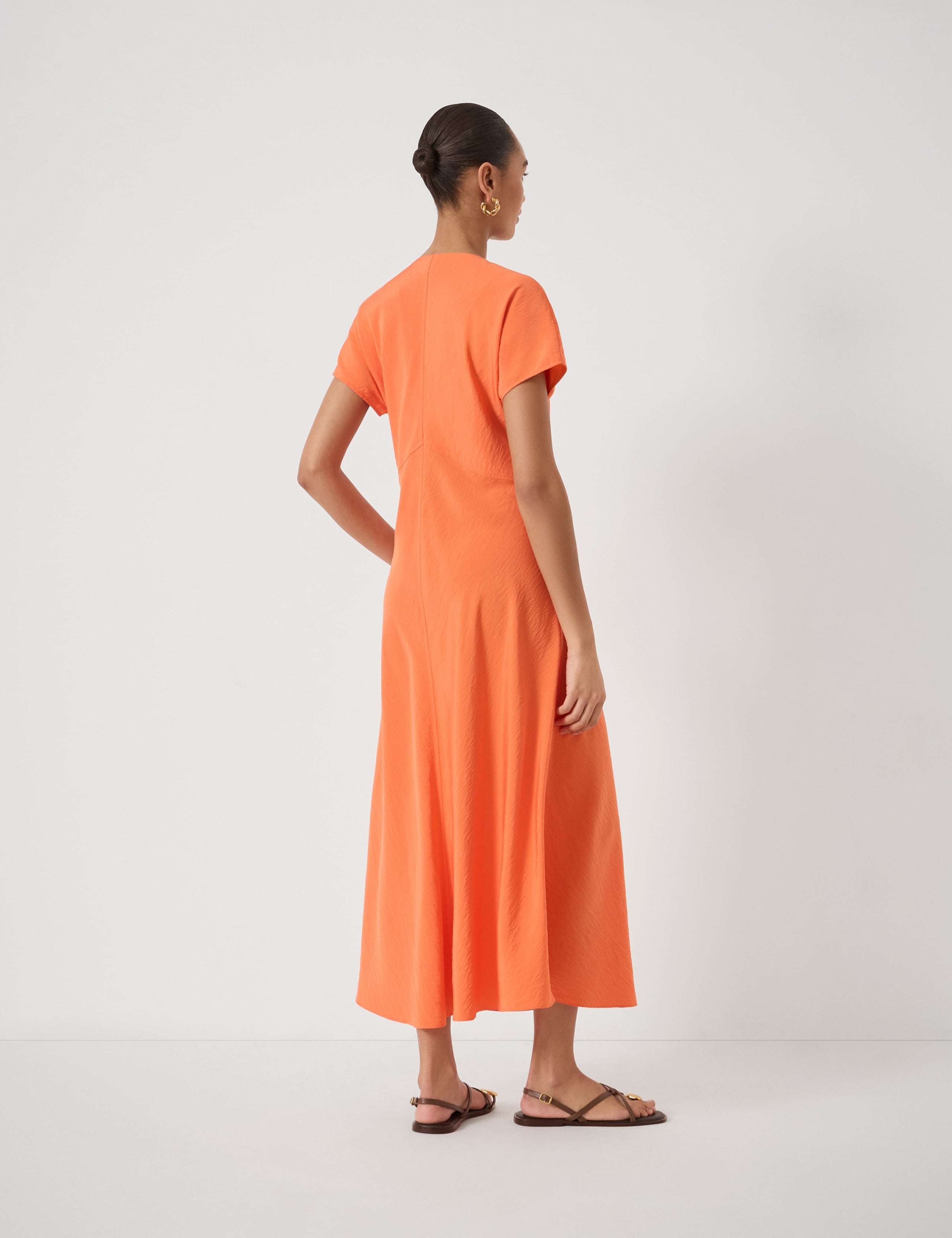 V-Neck Midi Tea Dress 4 of 6
