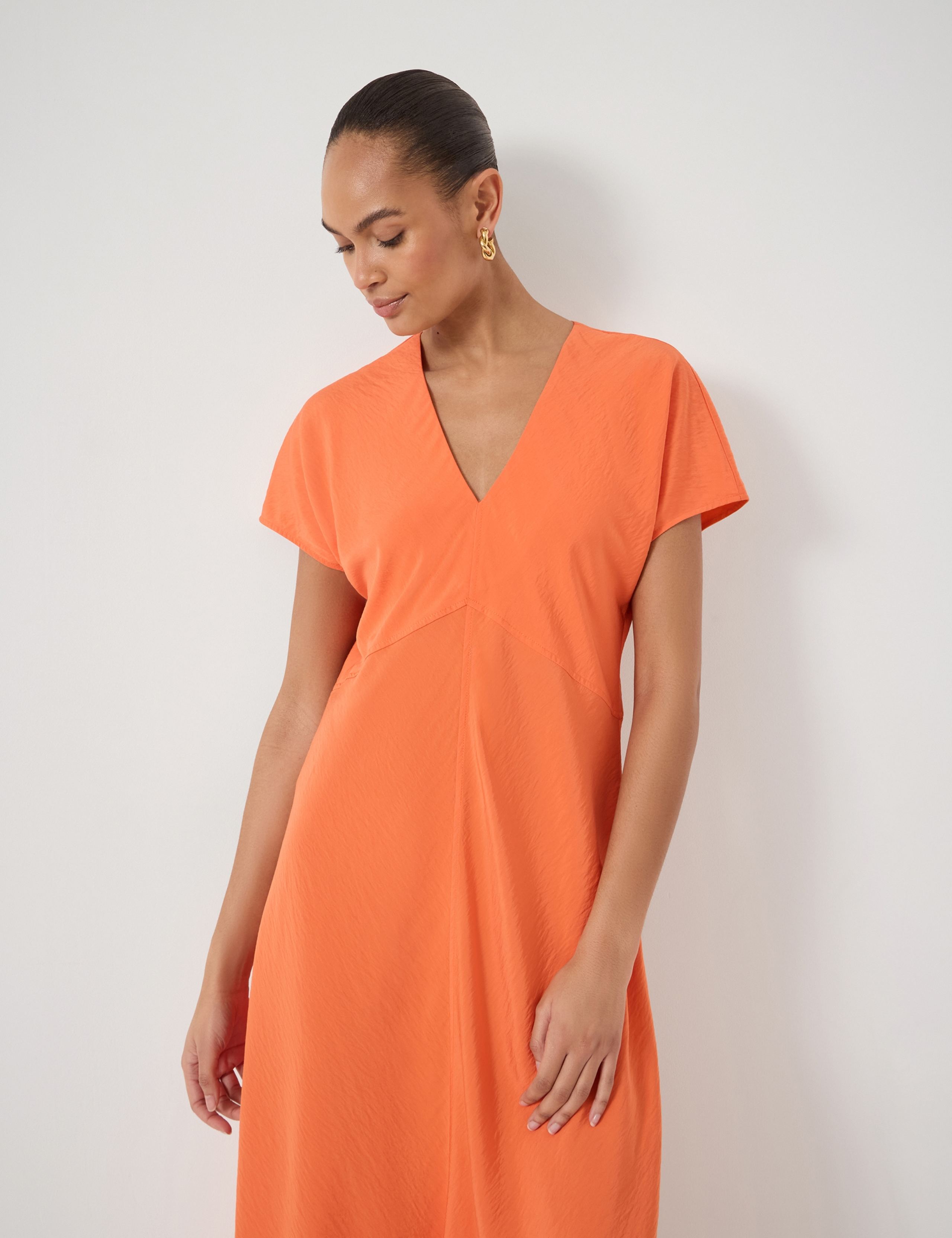 V-Neck Midi Tea Dress 5 of 6