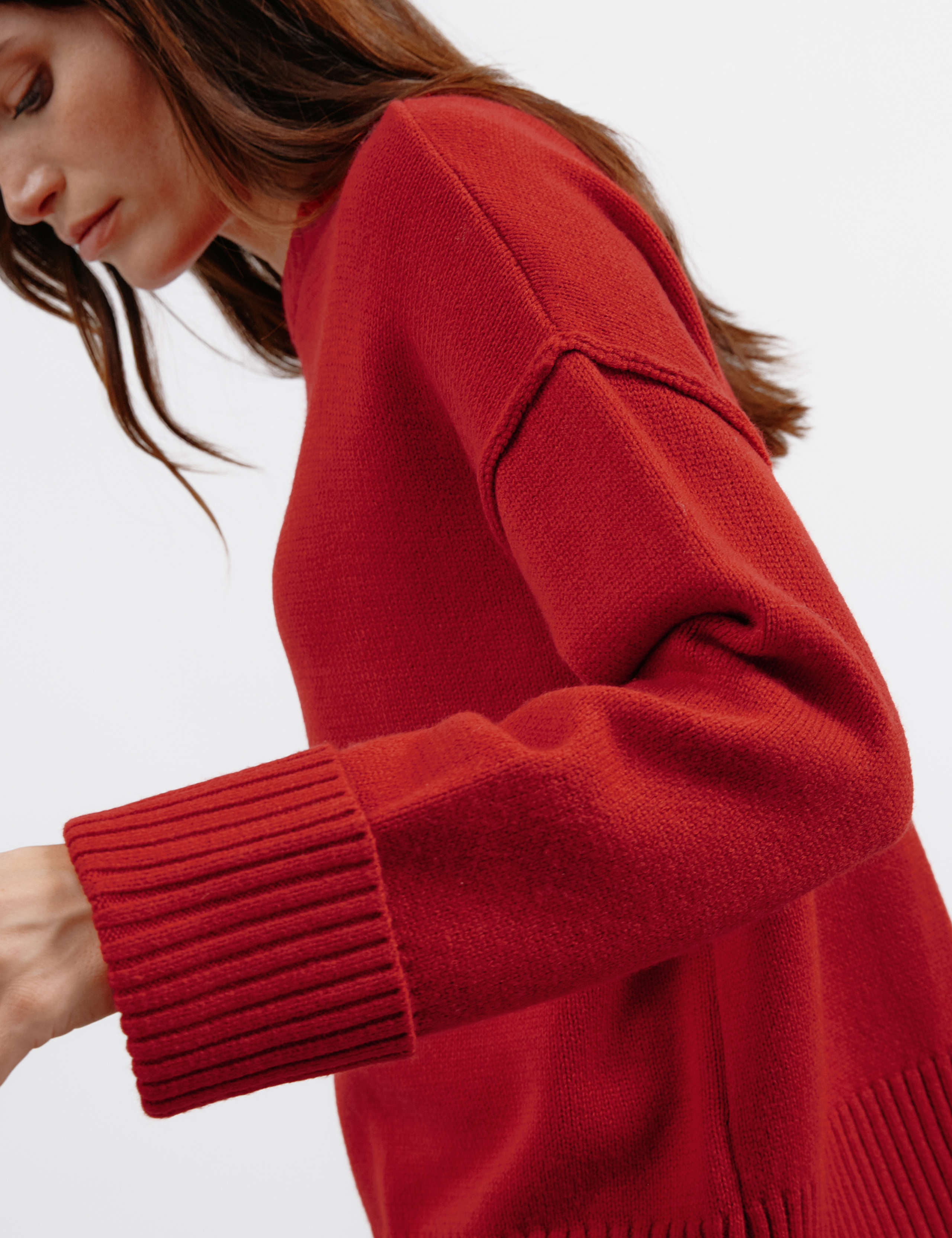 Textured Crew Neck Jumper with Wool 5 of 5