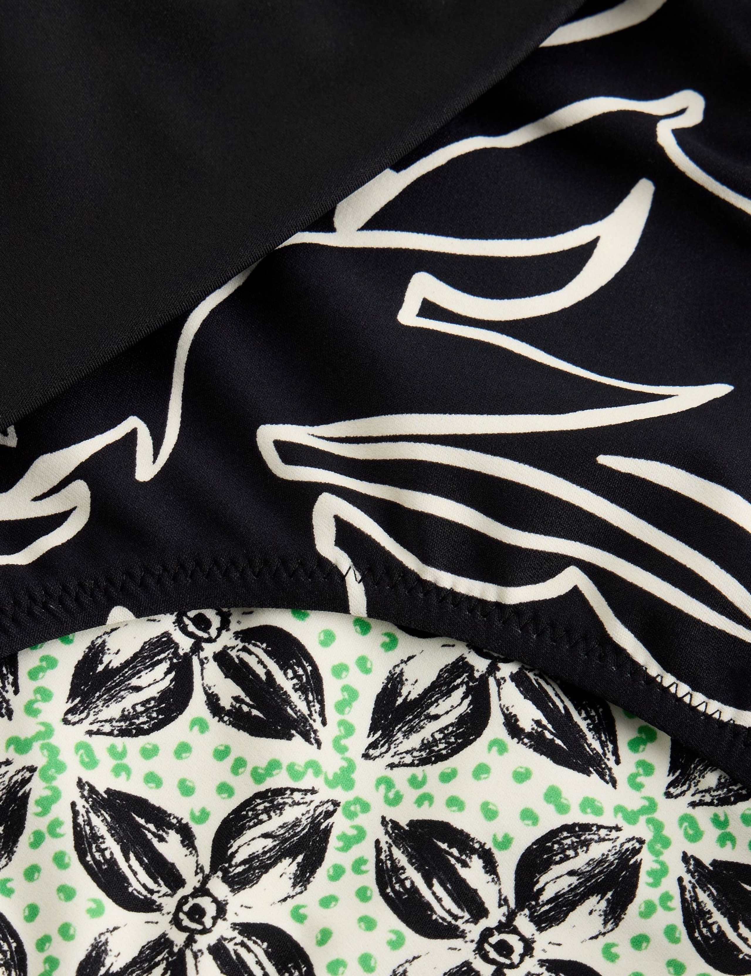 Printed Reversible Roll Top Bikini Bottoms 5 of 7