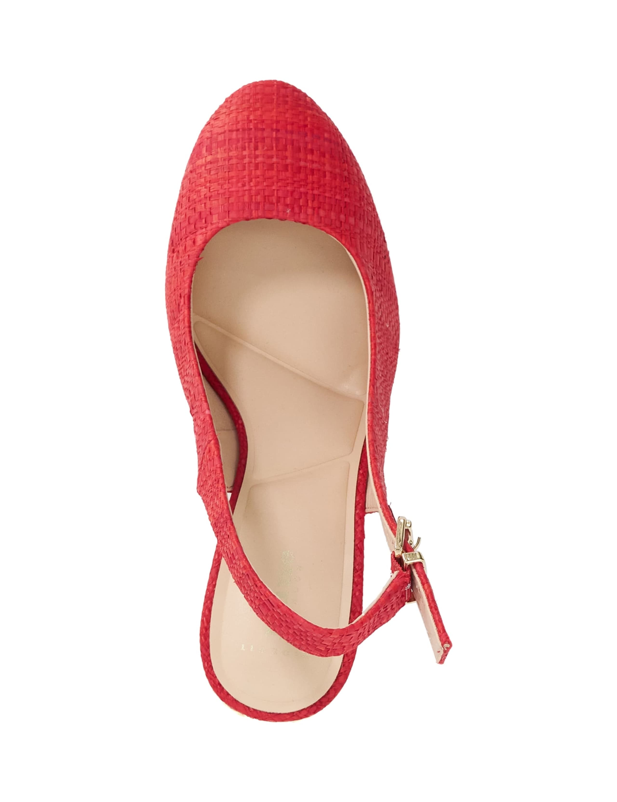 Leather Wide Fit Wedge Slingback Sandals 3 of 6