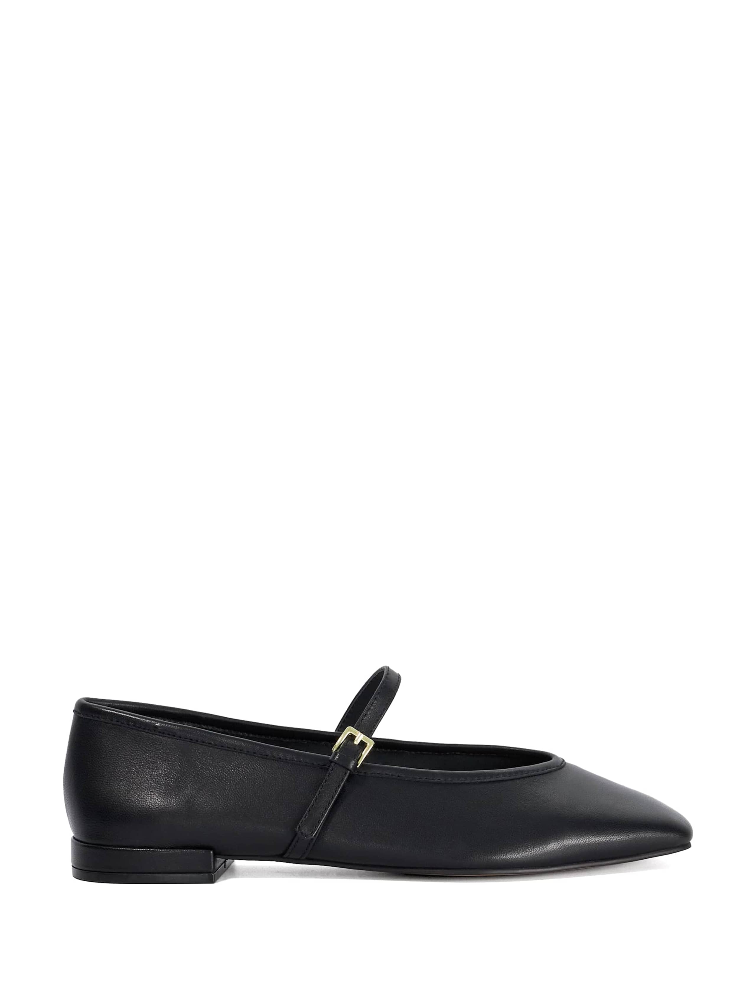 Wide Fit Leather Mary Jane Ballet Pumps 1 of 5
