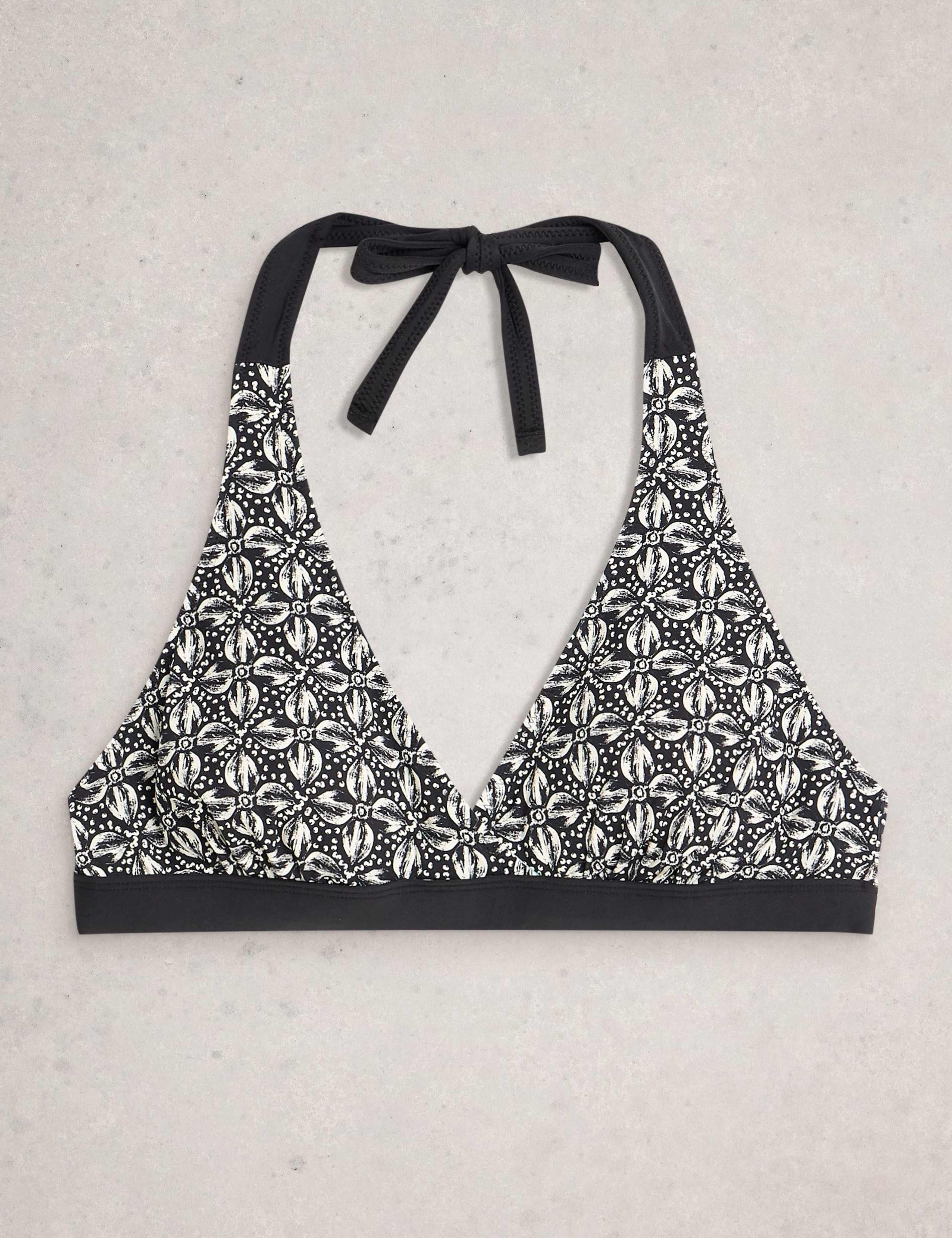 Printed Reversible Halterneck Bikini Top 4 of 7