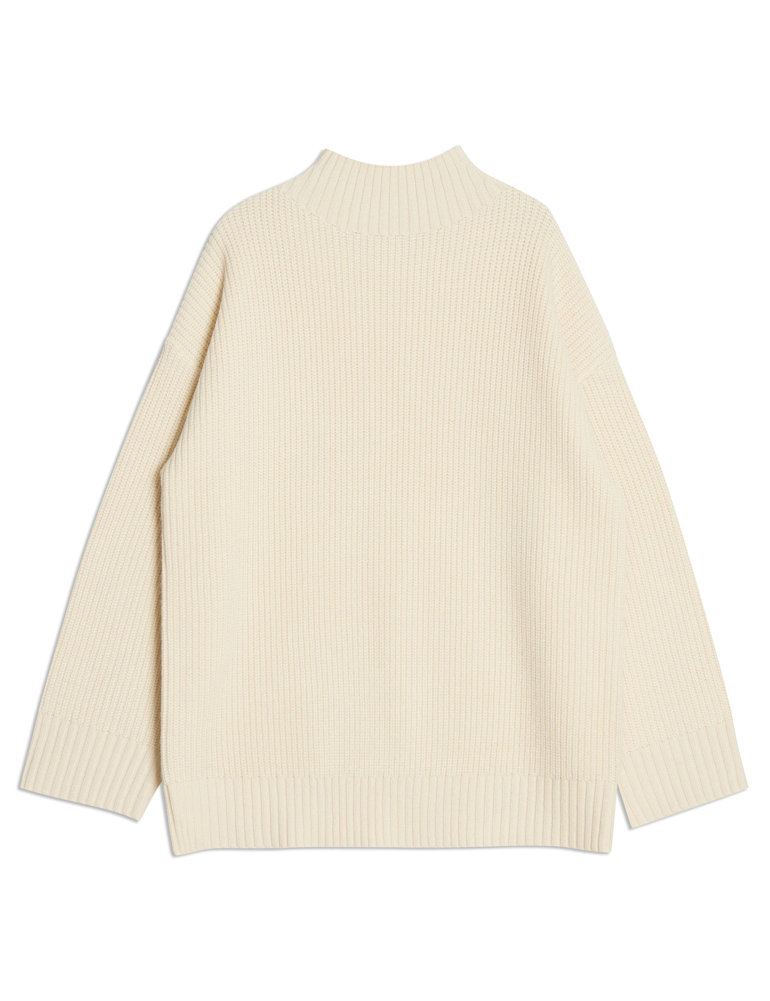 Ribbed Funnel Neck Jumper with Wool 2 of 6