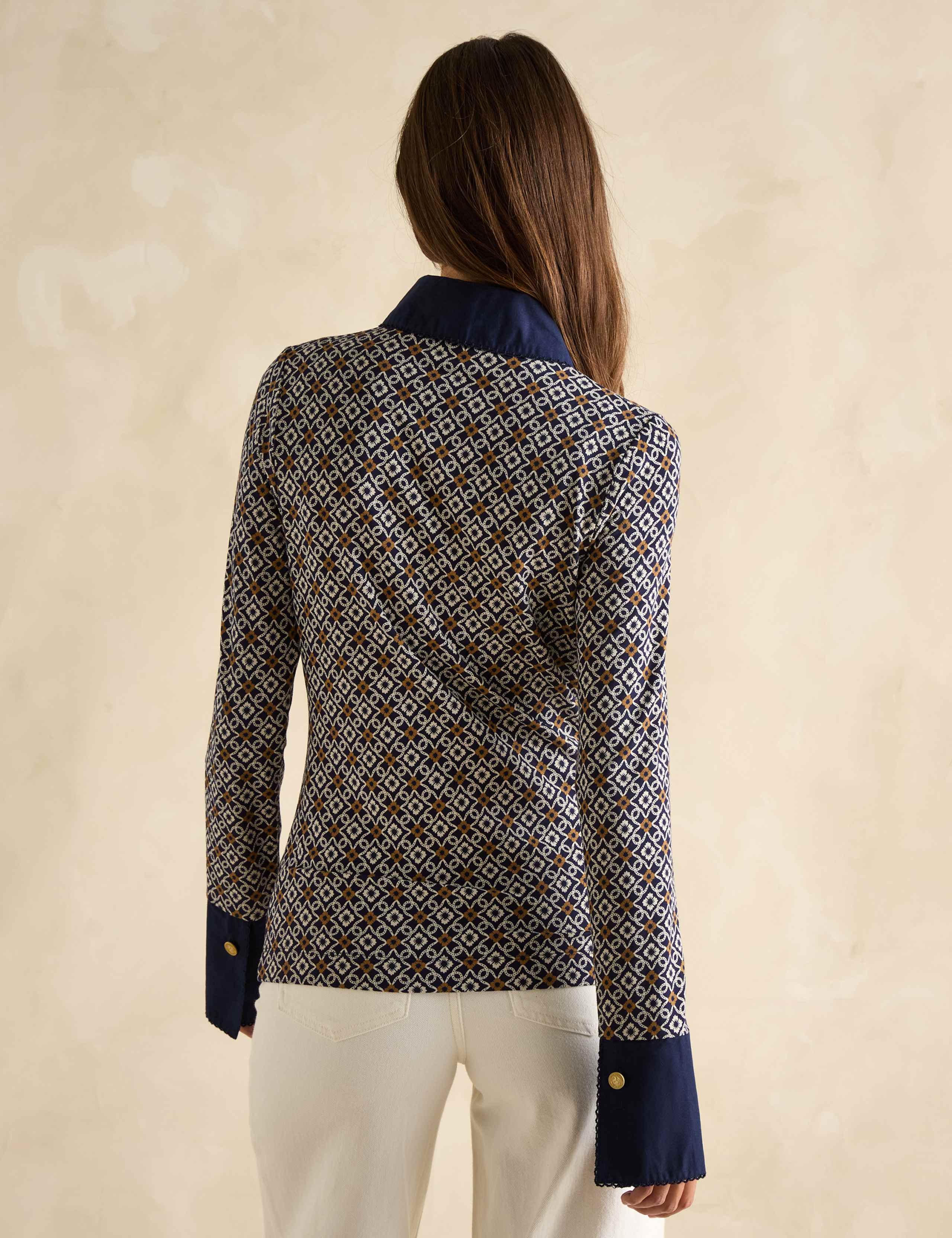 Geometric Collared Top 6 of 8