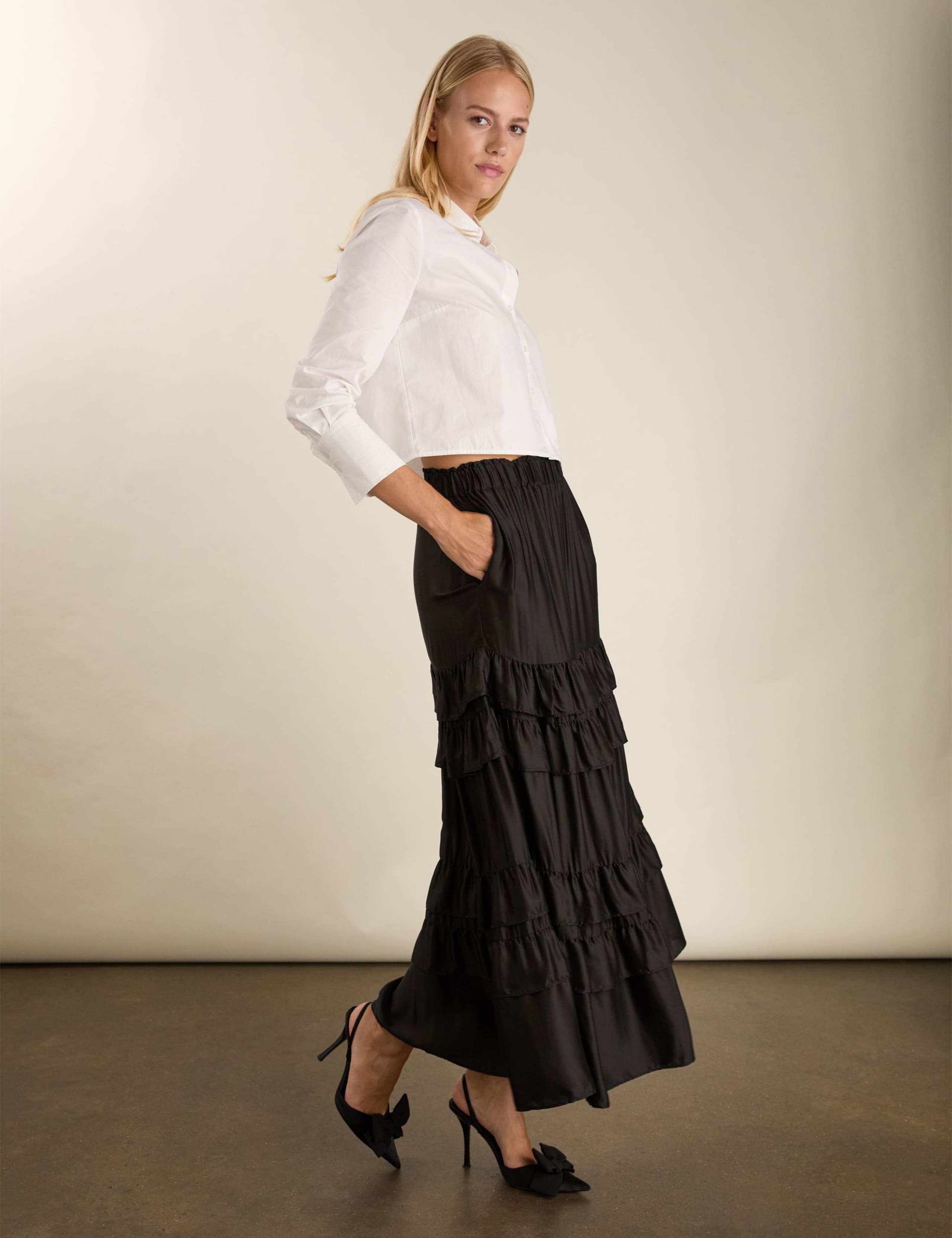 Ruffle Maxi Tiered Skirt 3 of 6