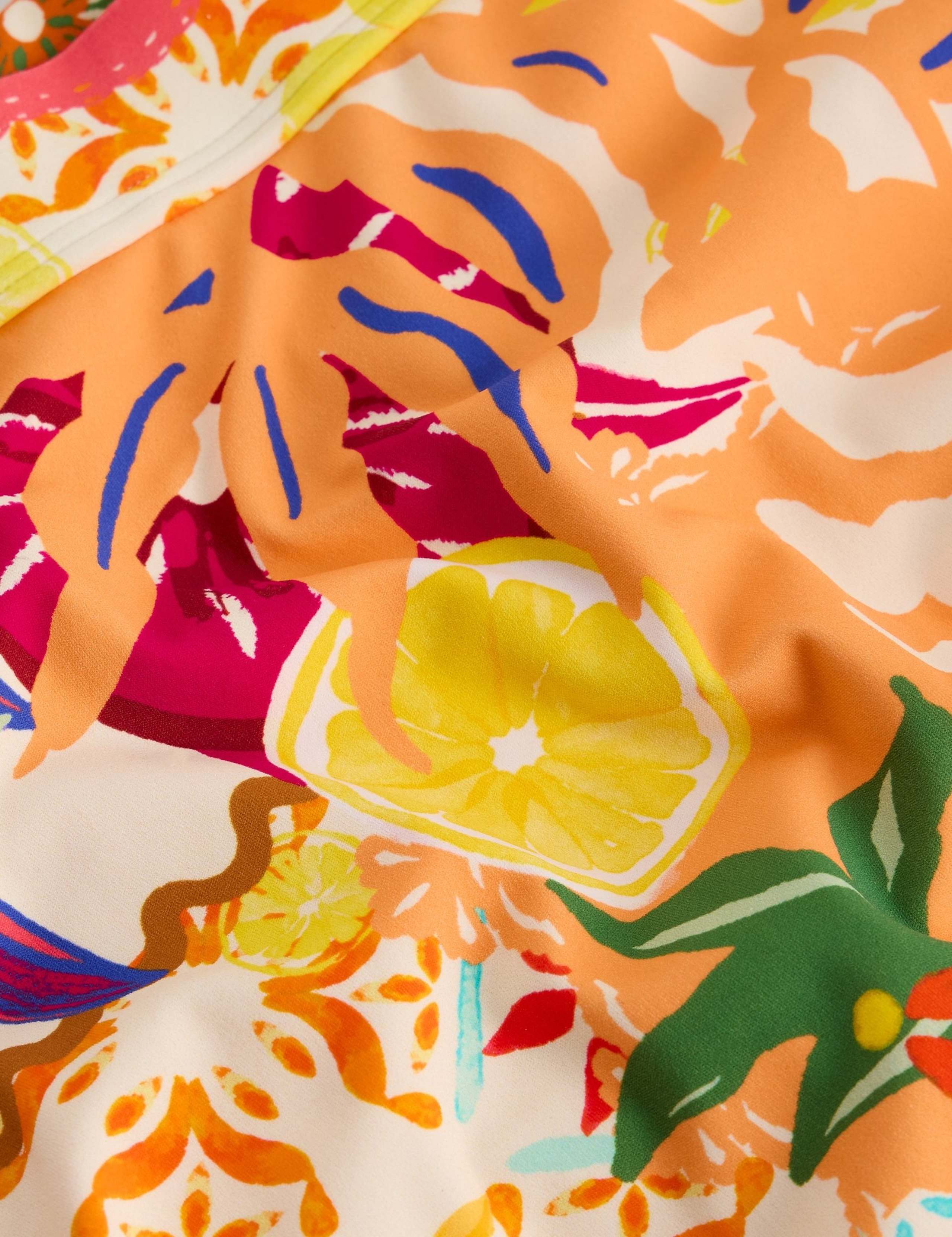 Printed High Waisted Bikini Bottoms 4 of 6