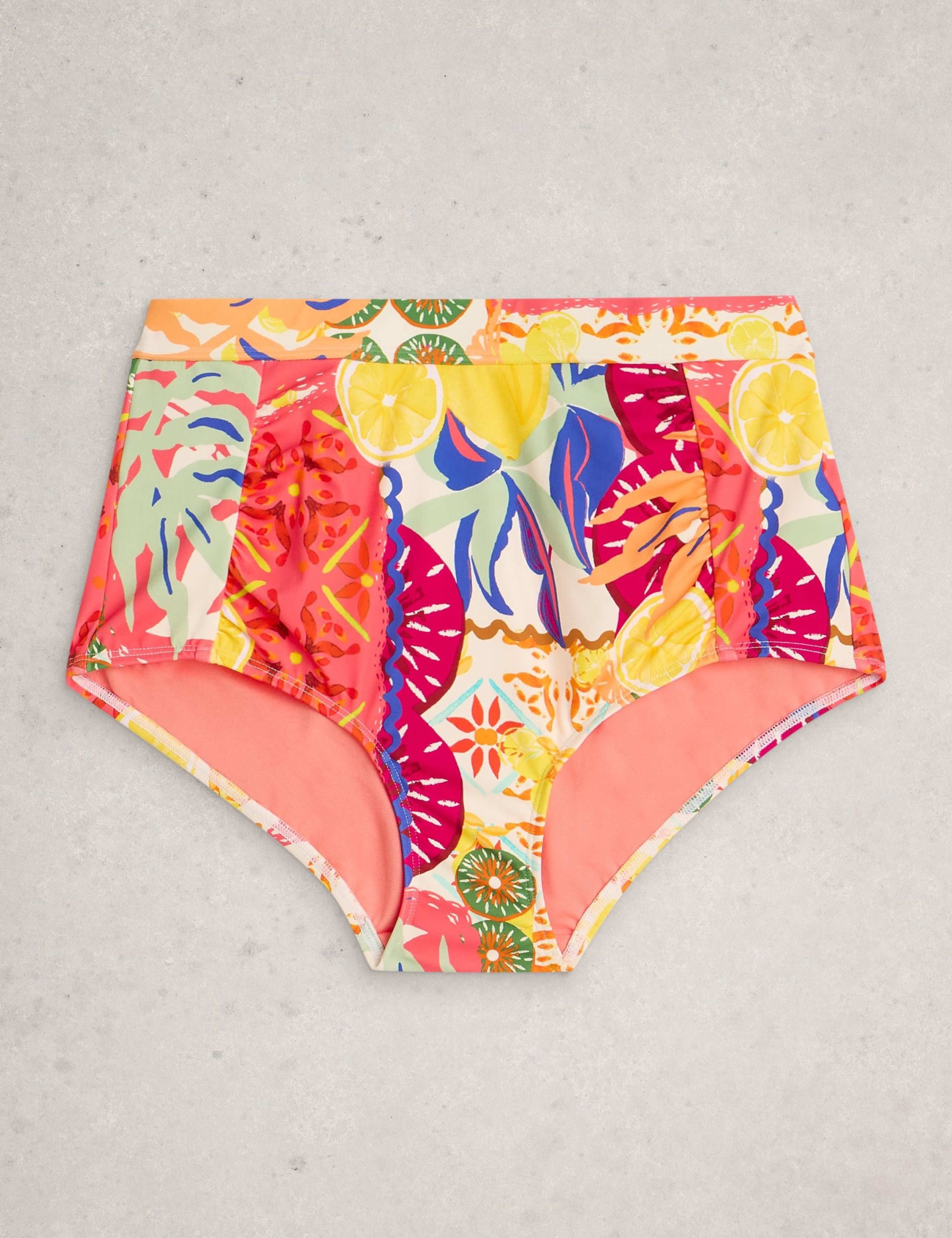 Printed High Waisted Bikini Bottoms 2 of 6