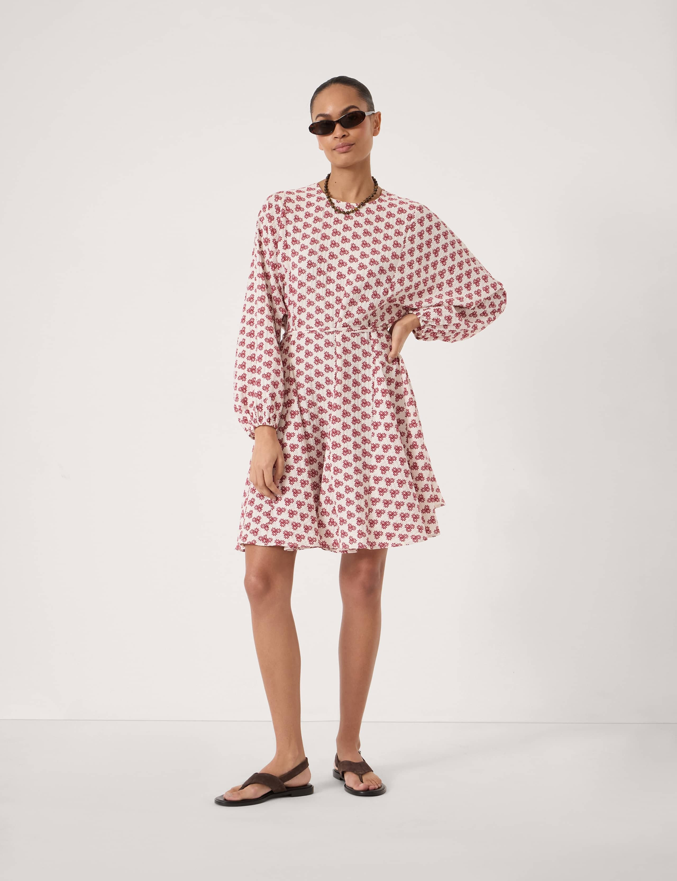 Floral Mini Smock Dress 1 of 5