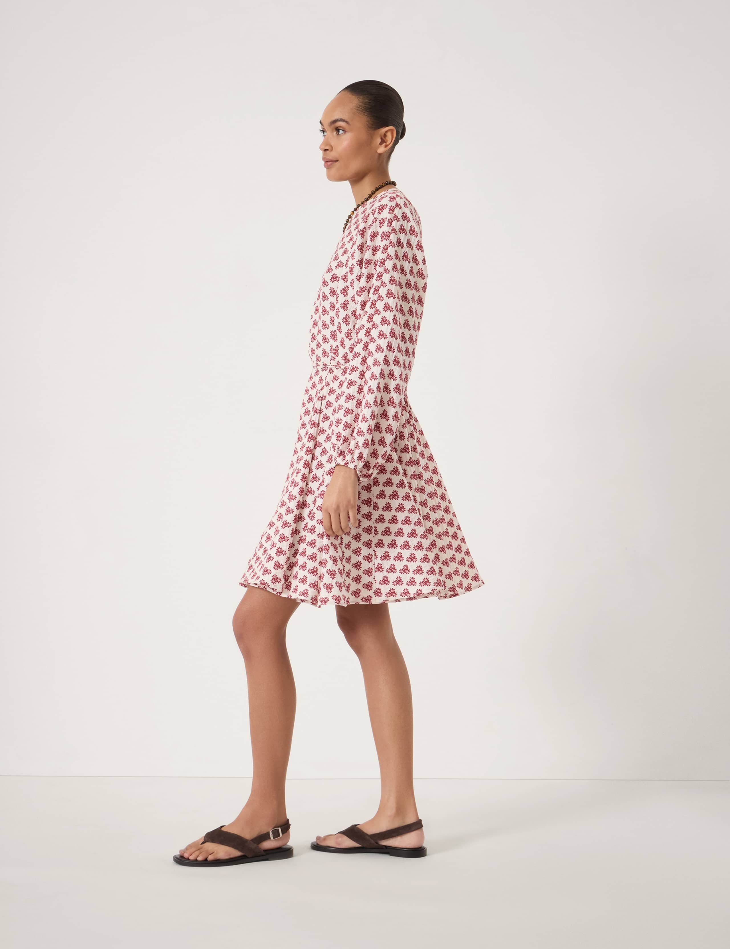 Floral Mini Smock Dress 3 of 5