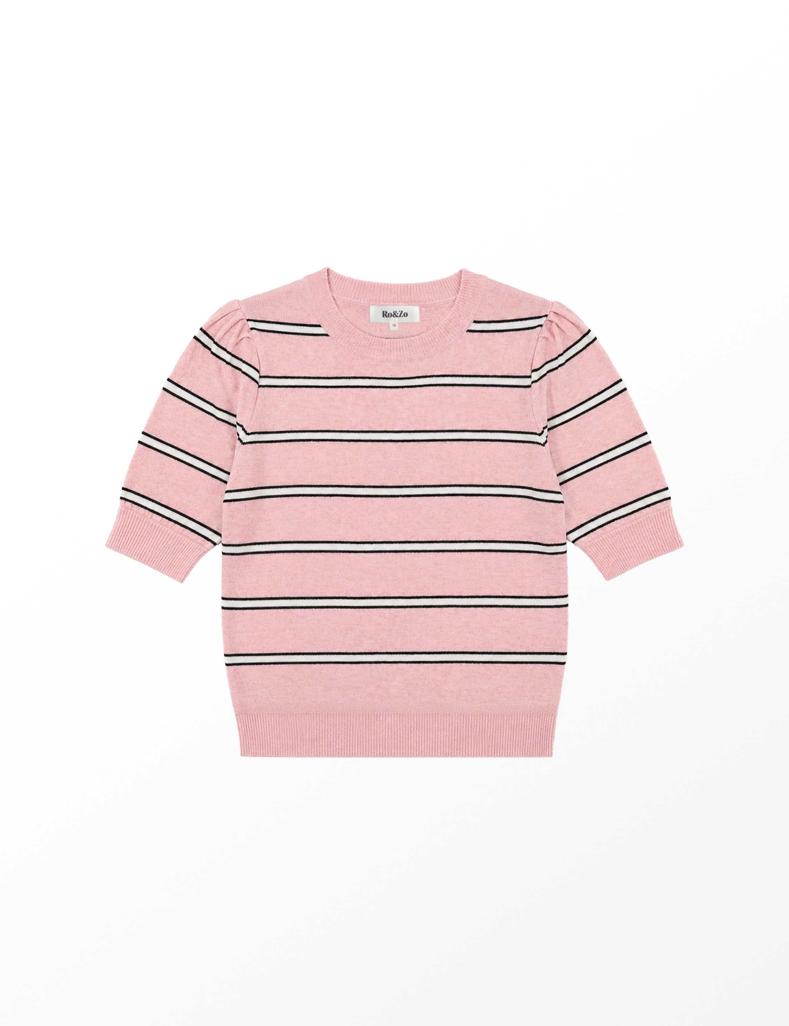 Wool & Cashmere Blend Striped Knitted Top 4 of 5