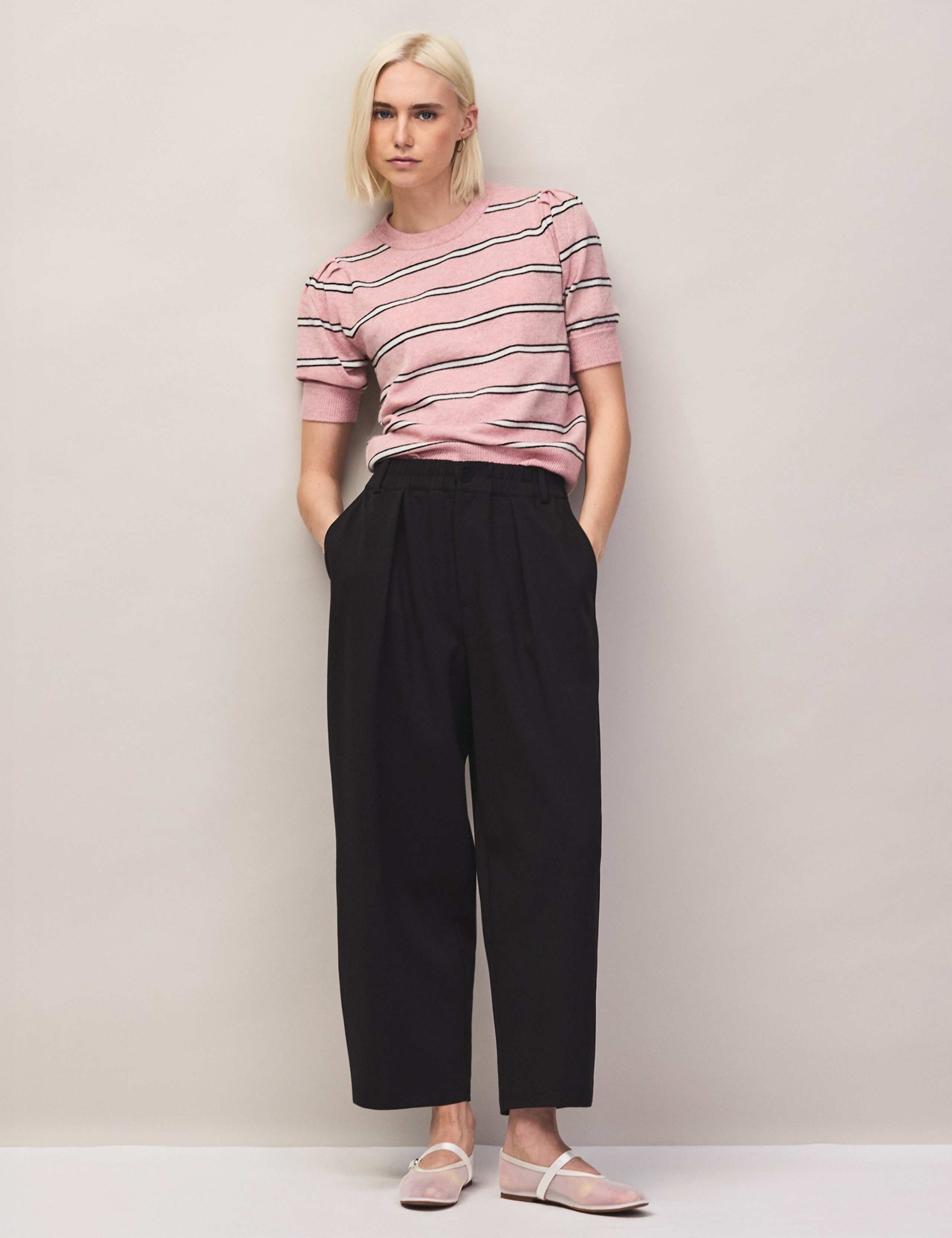 Wool & Cashmere Blend Striped Knitted Top 5 of 5