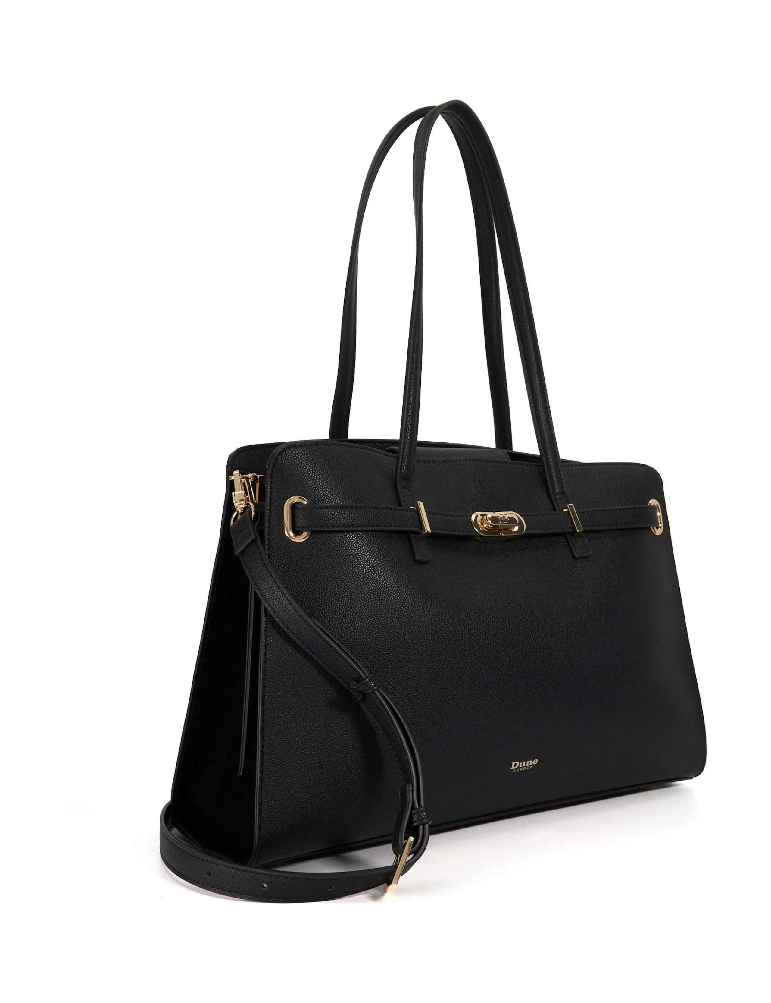 Leather Buckle Strap Tote Bag 3 of 6