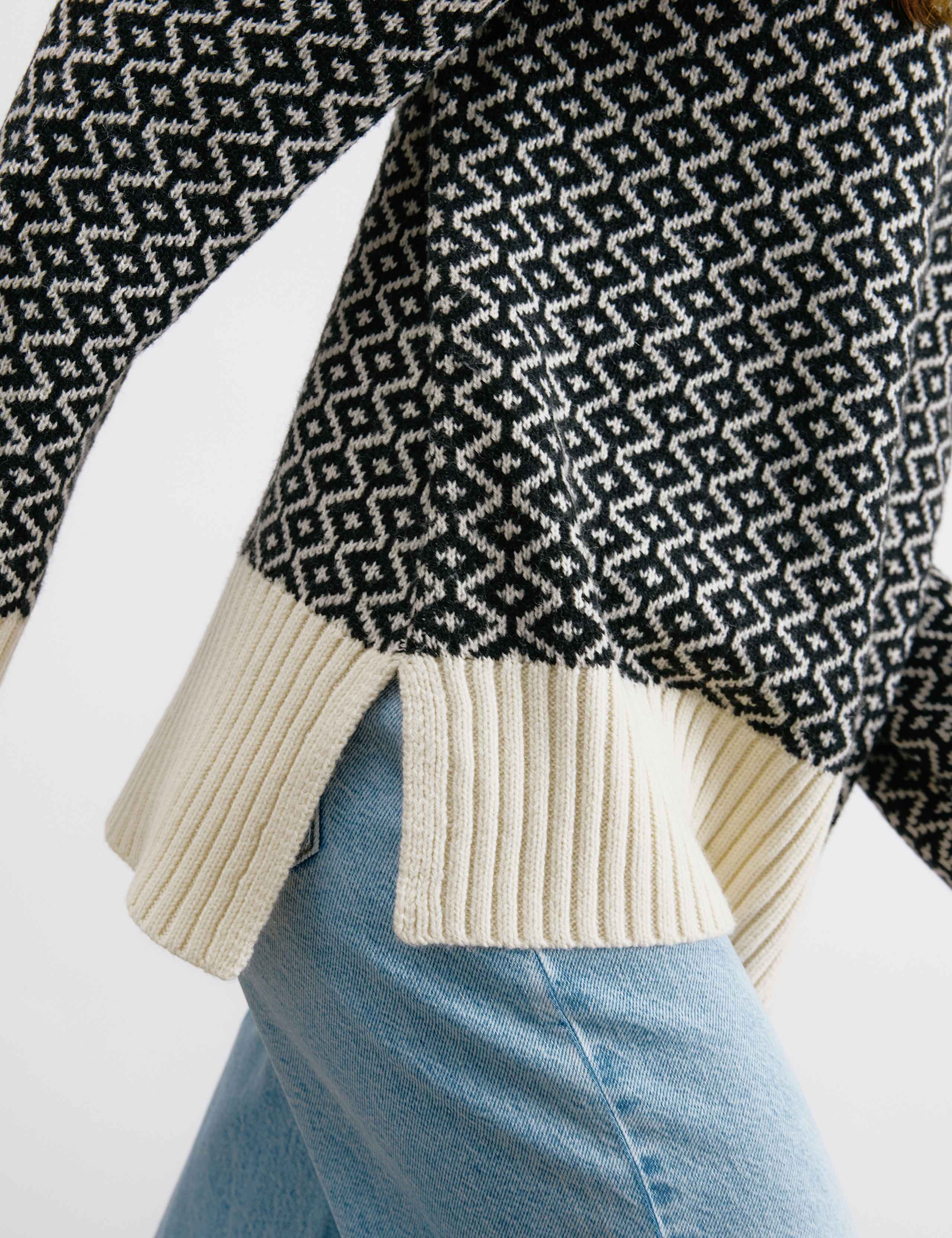 Jacquard Jumper with Wool 3 of 4