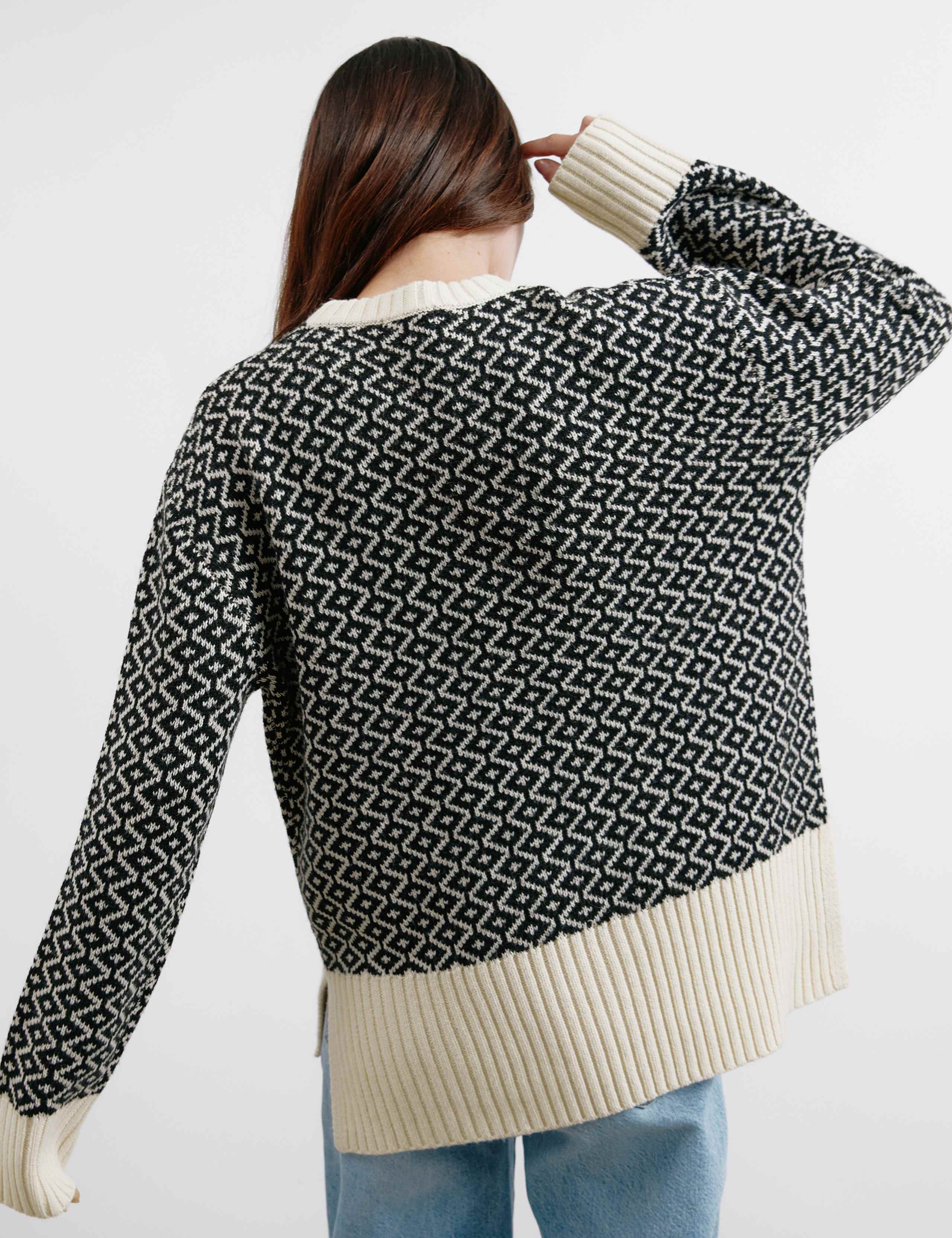 Jacquard Jumper with Wool 4 of 4