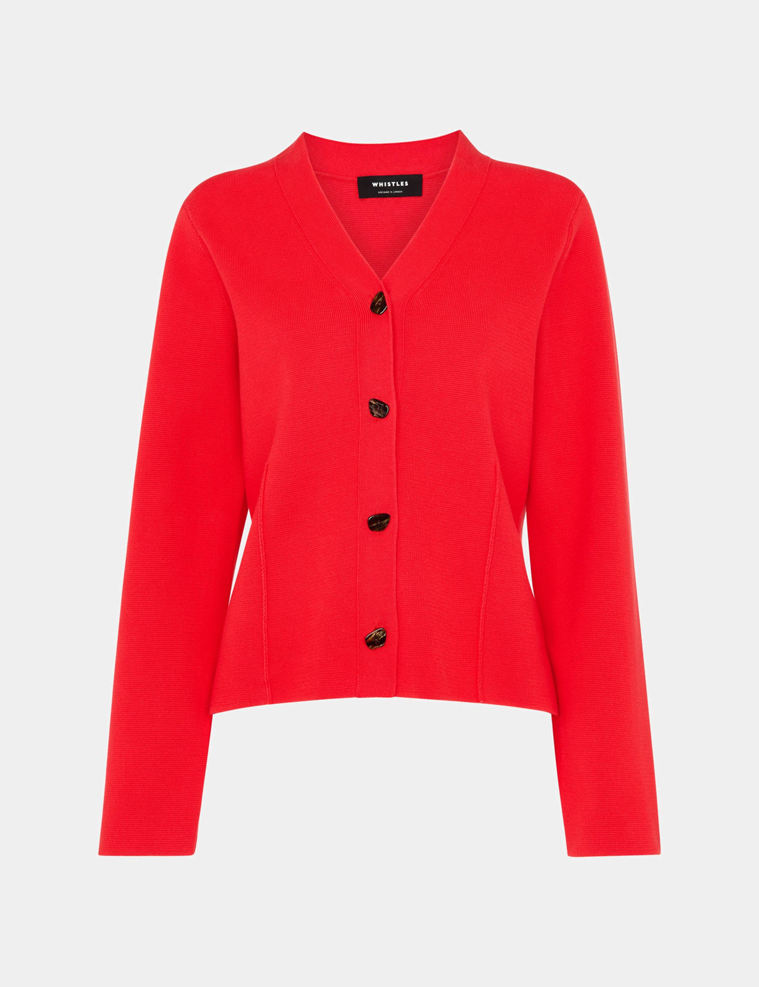 Pure Cotton V-Neck Button Through Cardigan 2 of 4