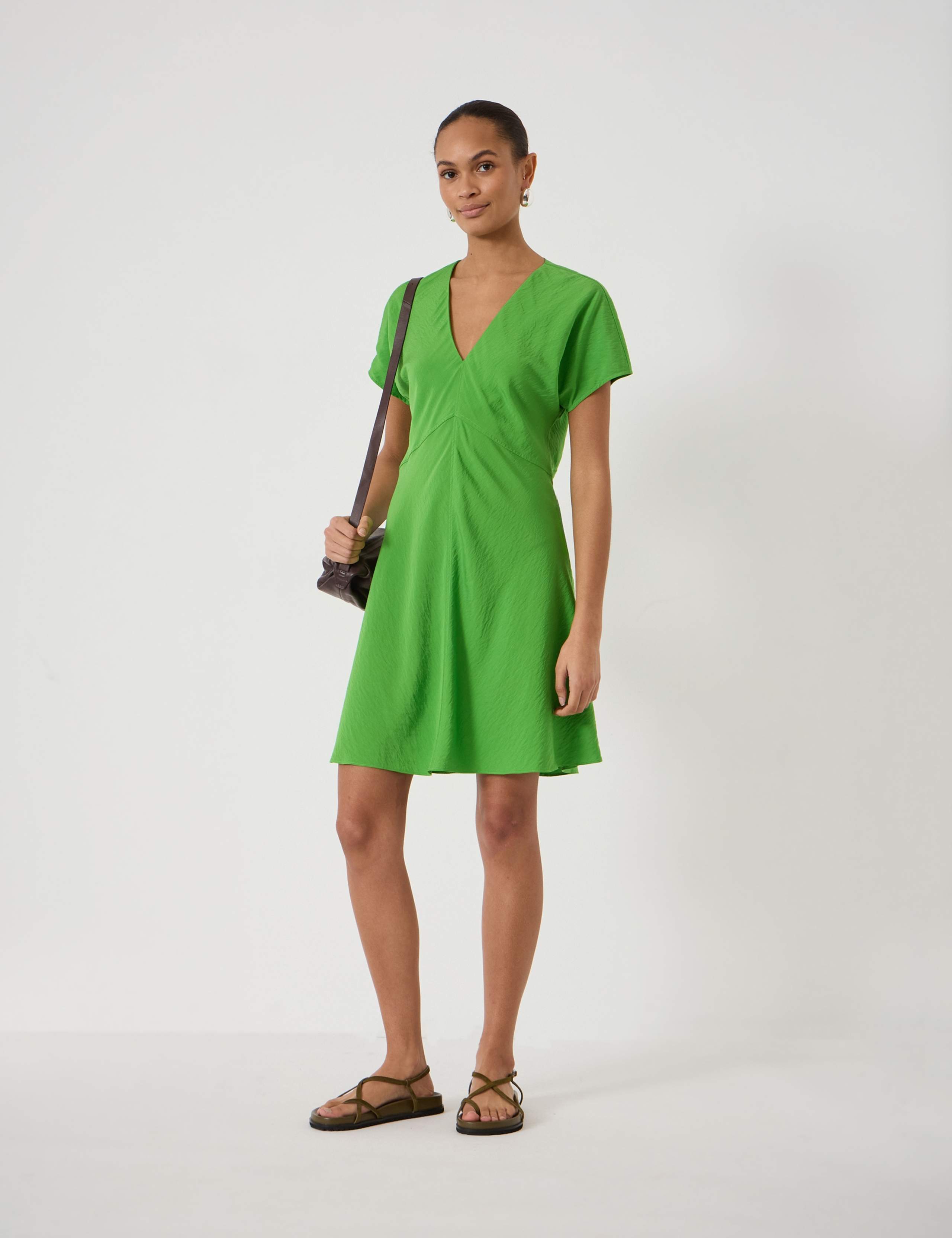 V-Neck Mini Tea Dress 1 of 5