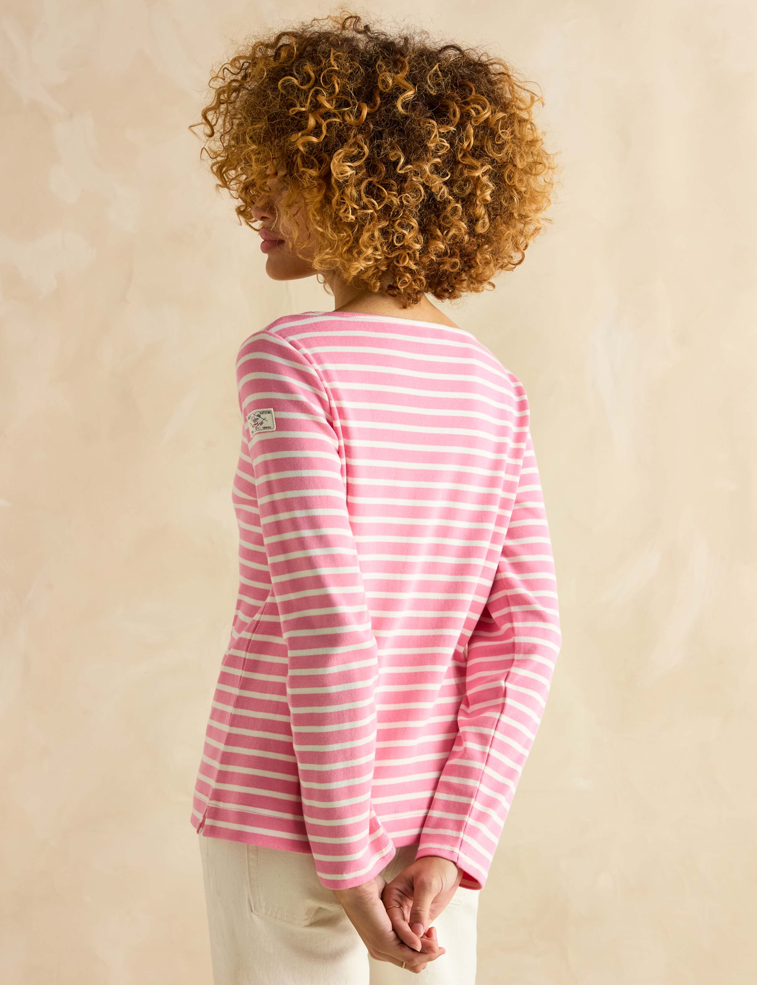 Pure Cotton Jersey Striped Relaxed Top 3 of 5