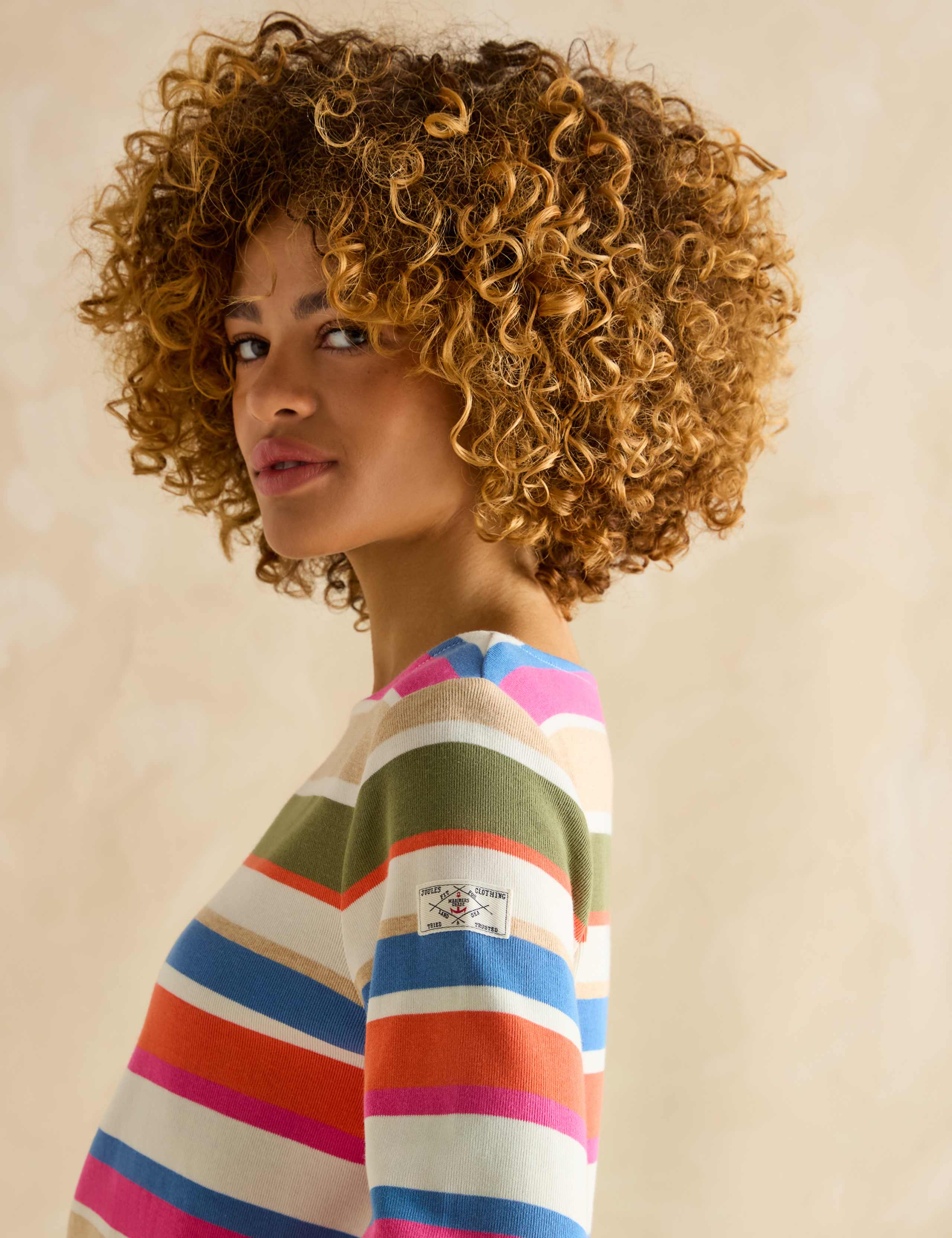 Pure Cotton Jersey Striped Relaxed Top 5 of 5