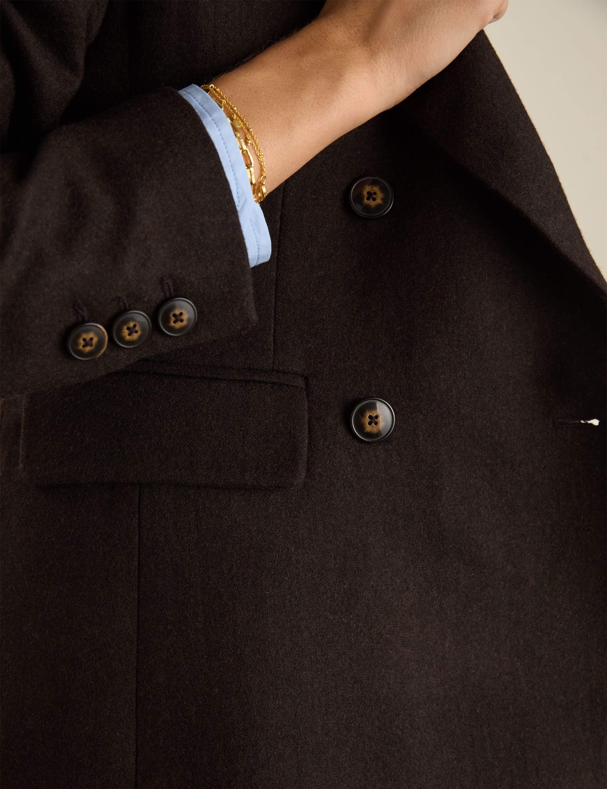 Wool Rich Tailored Double Breasted Blazer 3 of 6