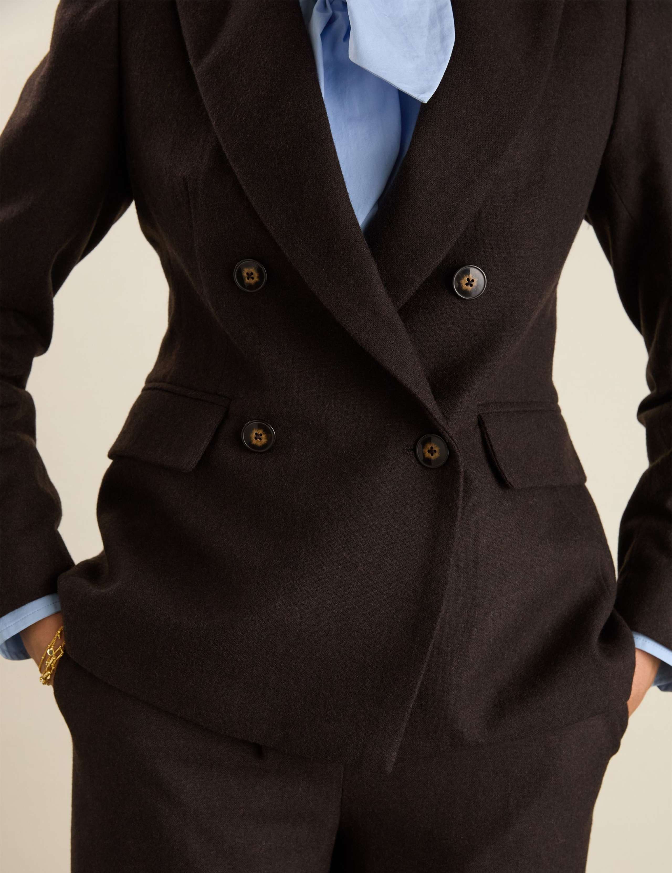 Wool Rich Tailored Double Breasted Blazer 6 of 6