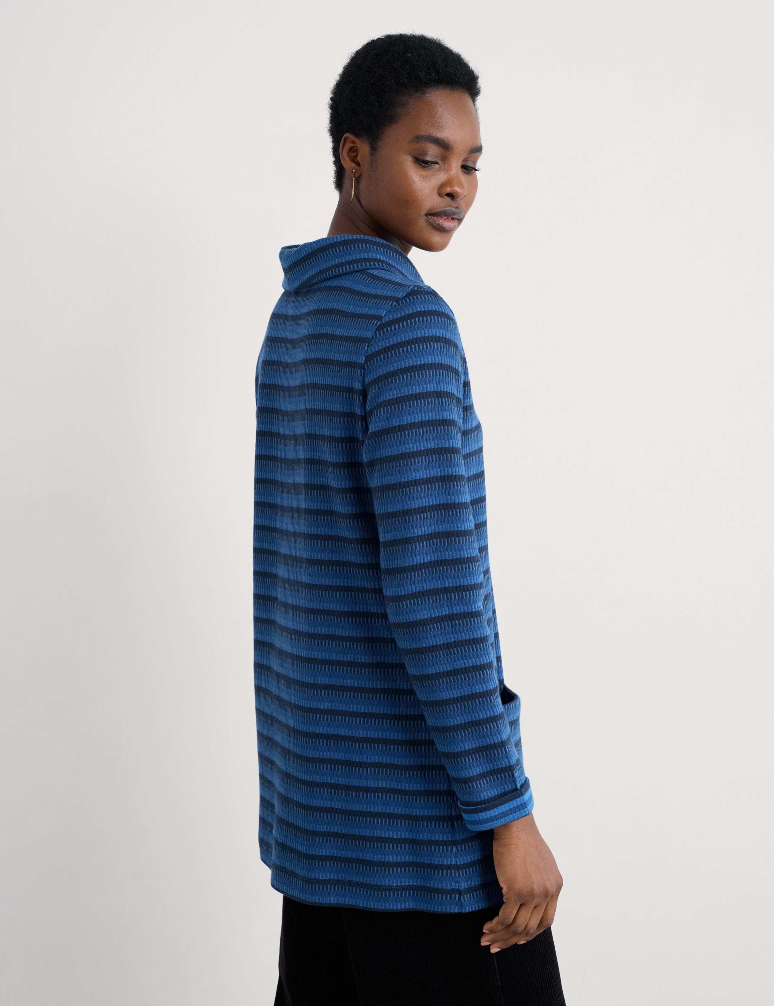 Pure Cotton Jersey Striped Tunic 3 of 5