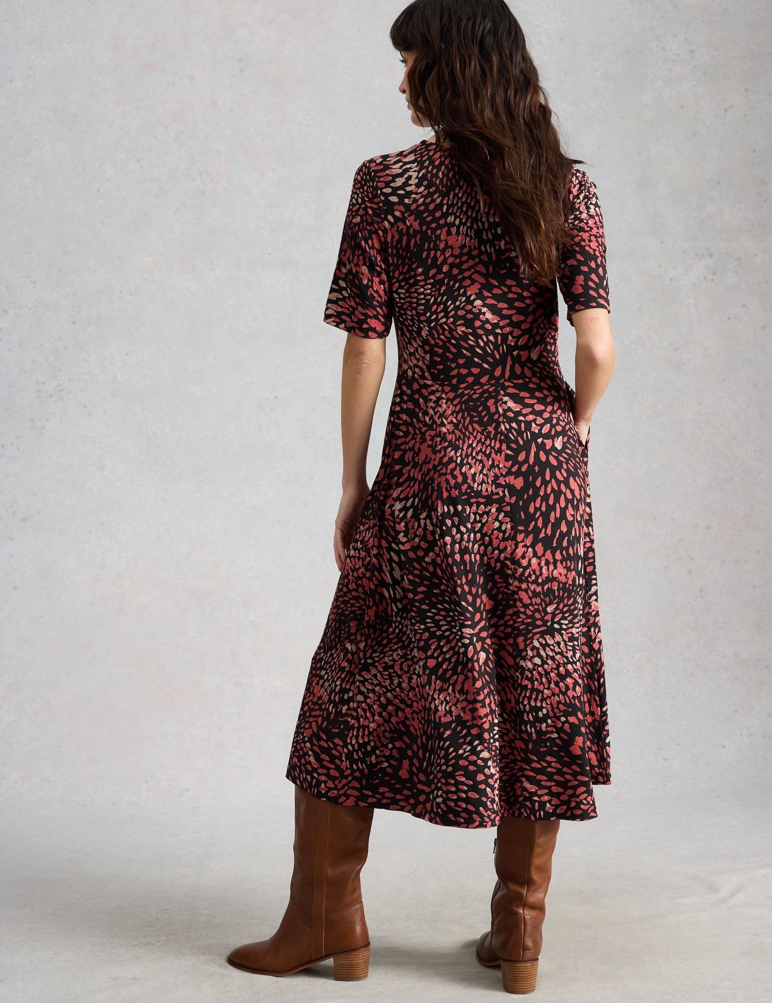 Jersey Printed Midi T-Shirt Dress 3 of 6
