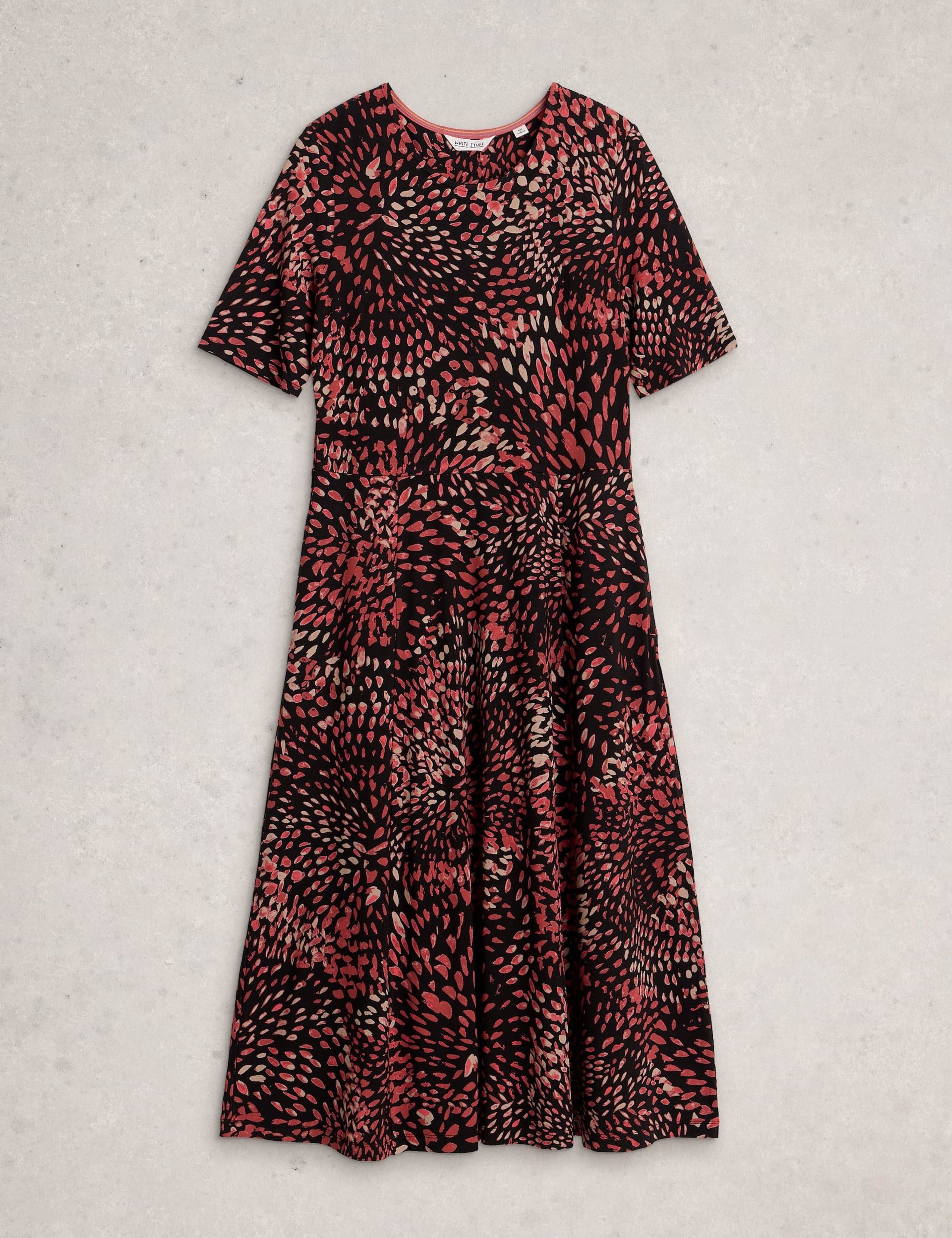 Jersey Printed Midi T-Shirt Dress 2 of 6