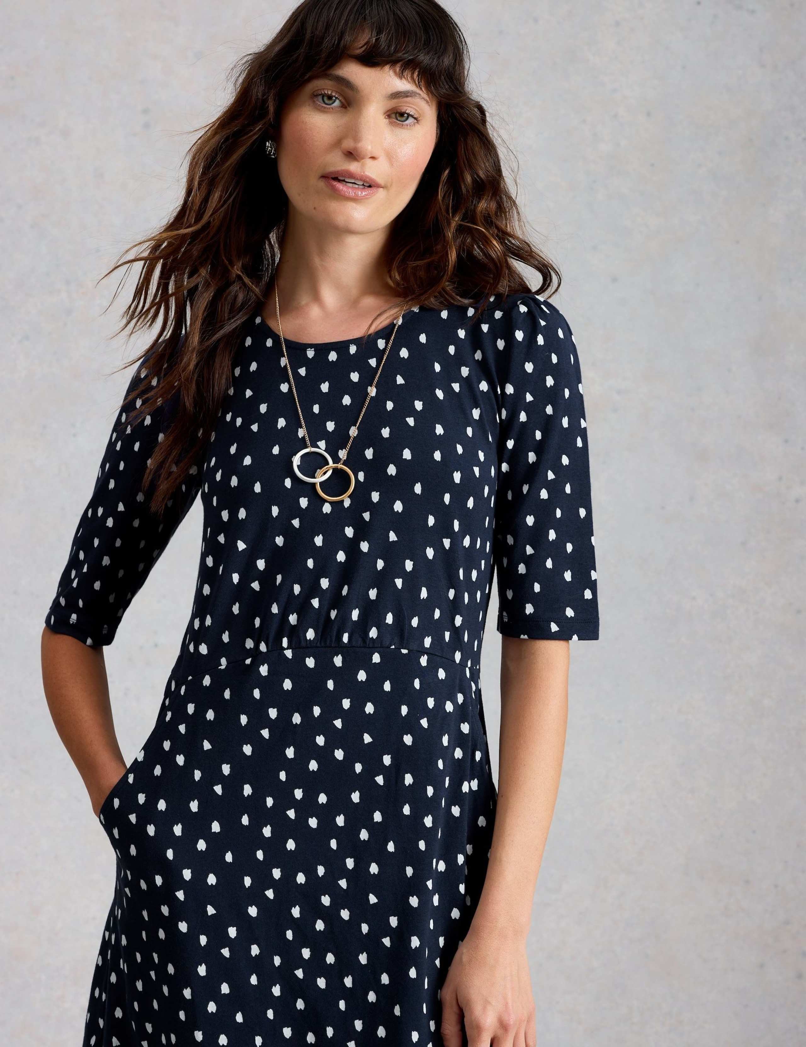 Jersey Printed Mini Waisted Dress 3 of 6