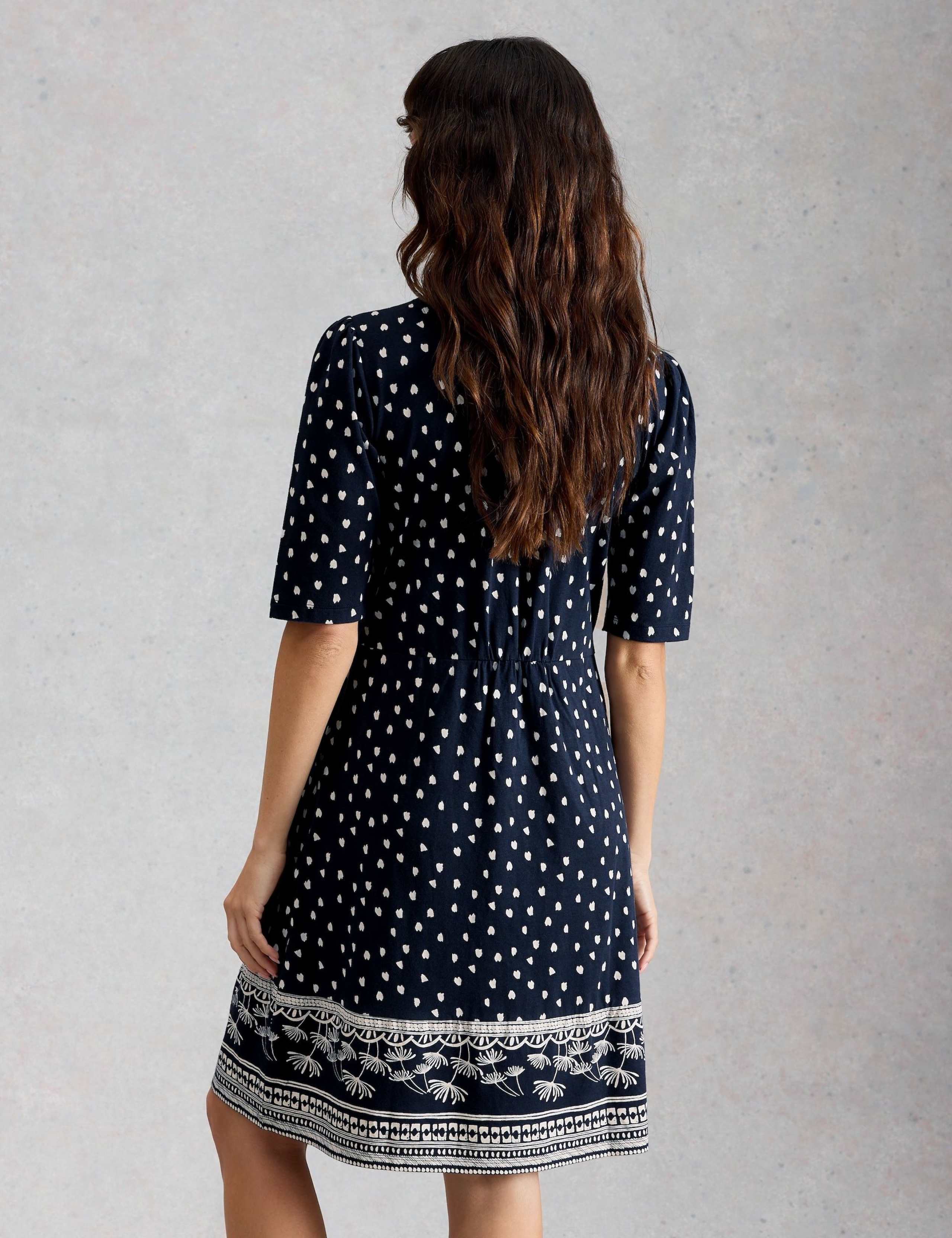 Jersey Printed Mini Waisted Dress 4 of 6