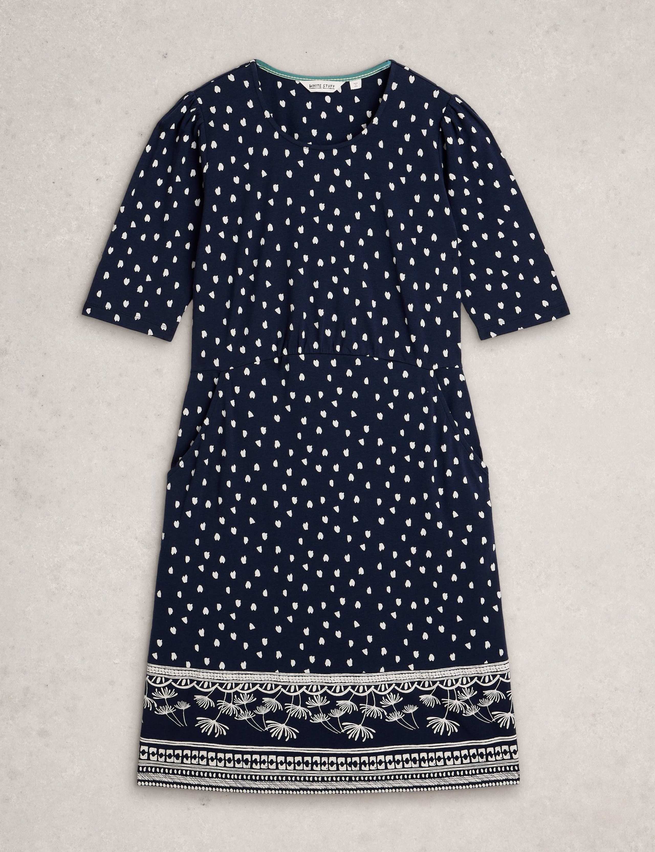 Jersey Printed Mini Waisted Dress 2 of 6