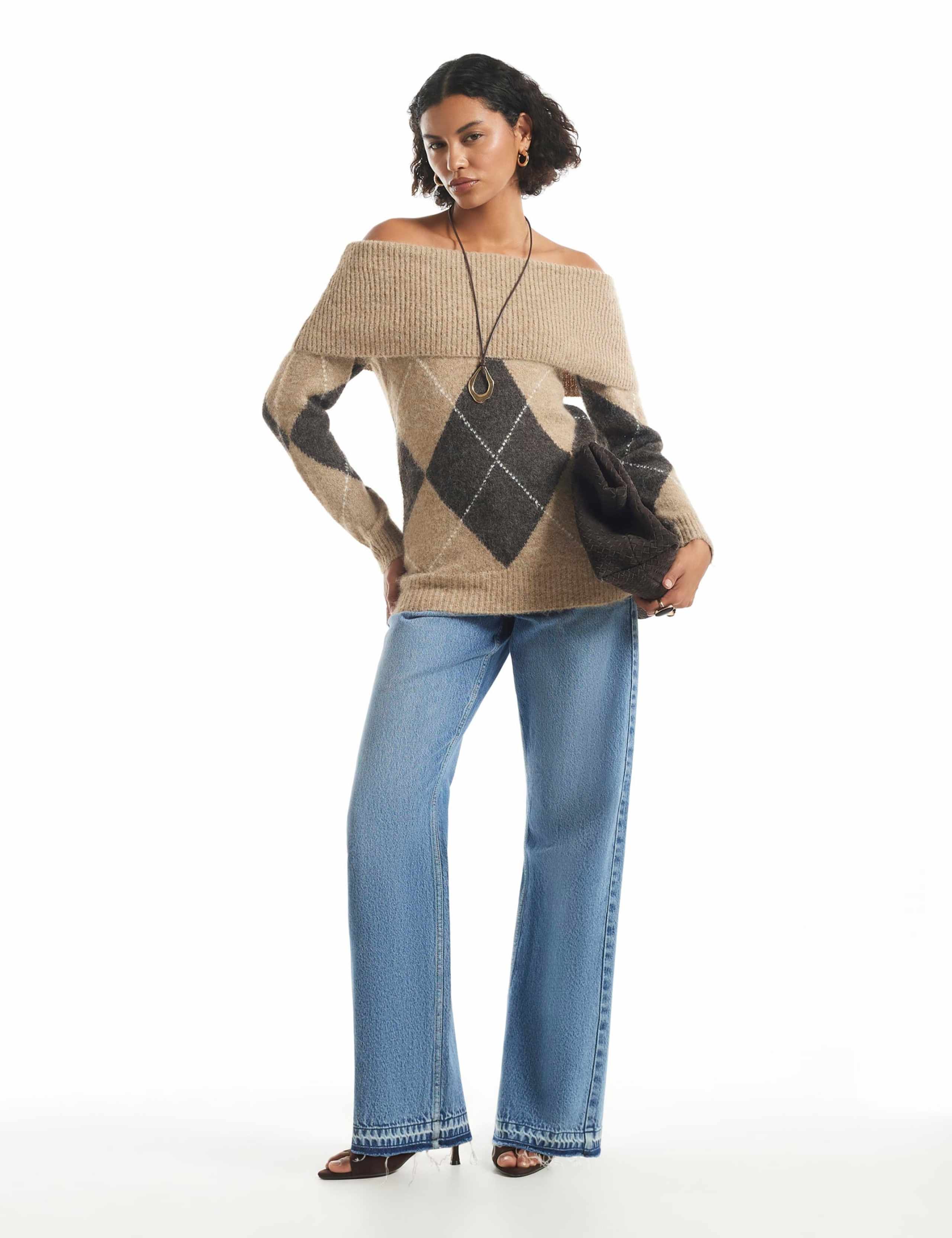 Argyle Bardot Jumper 1 of 6