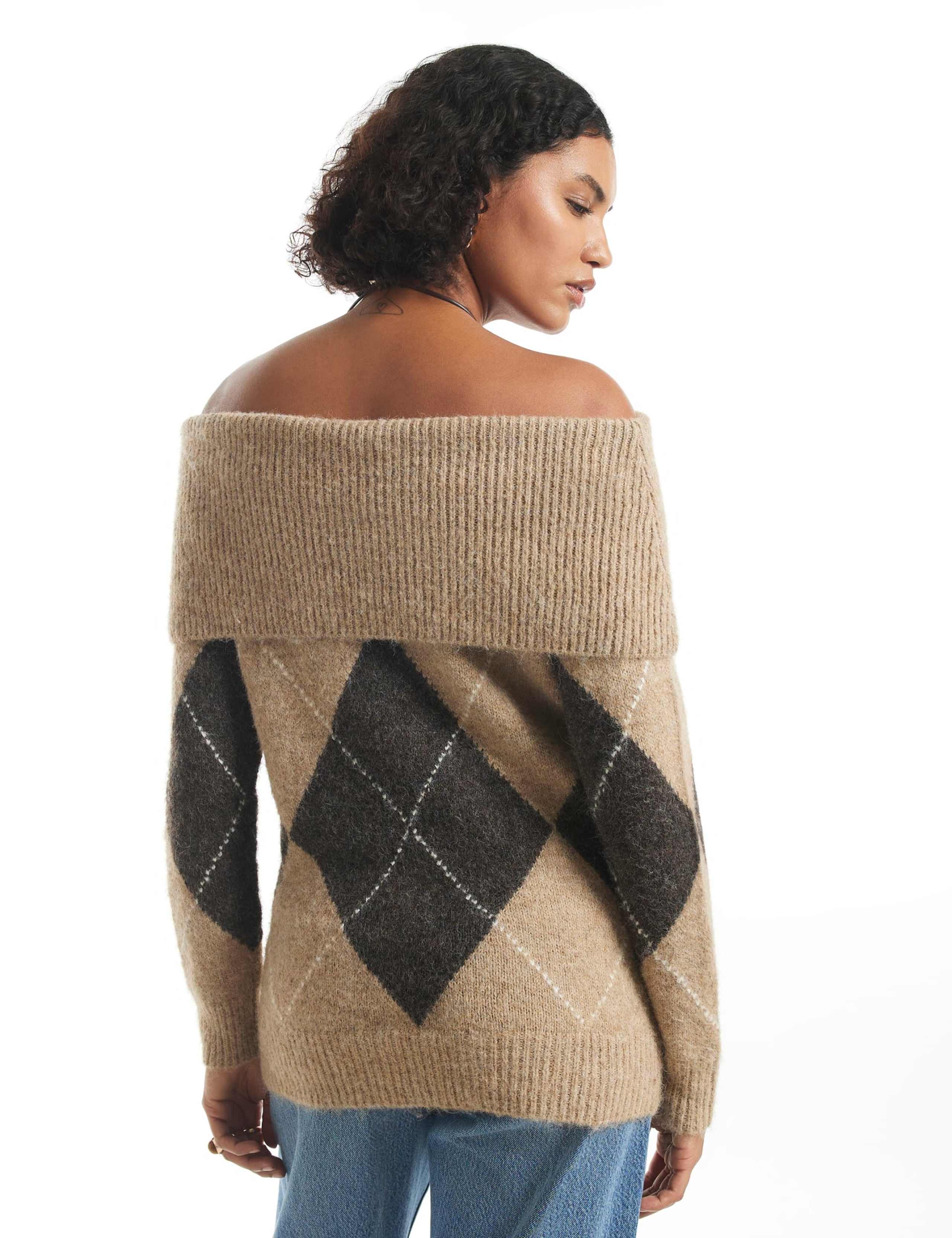 Argyle Bardot Jumper 2 of 6