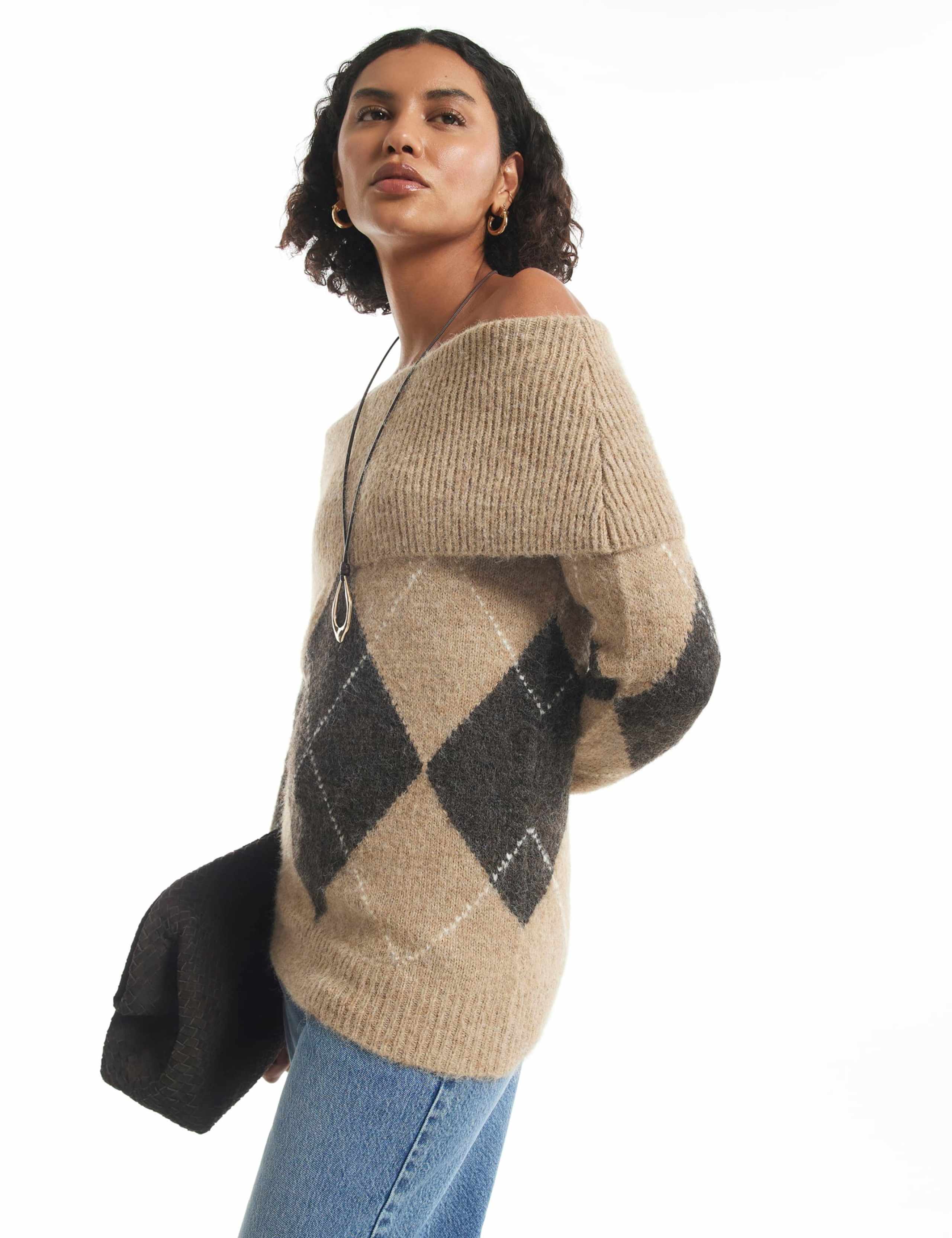 Argyle Bardot Jumper 5 of 6