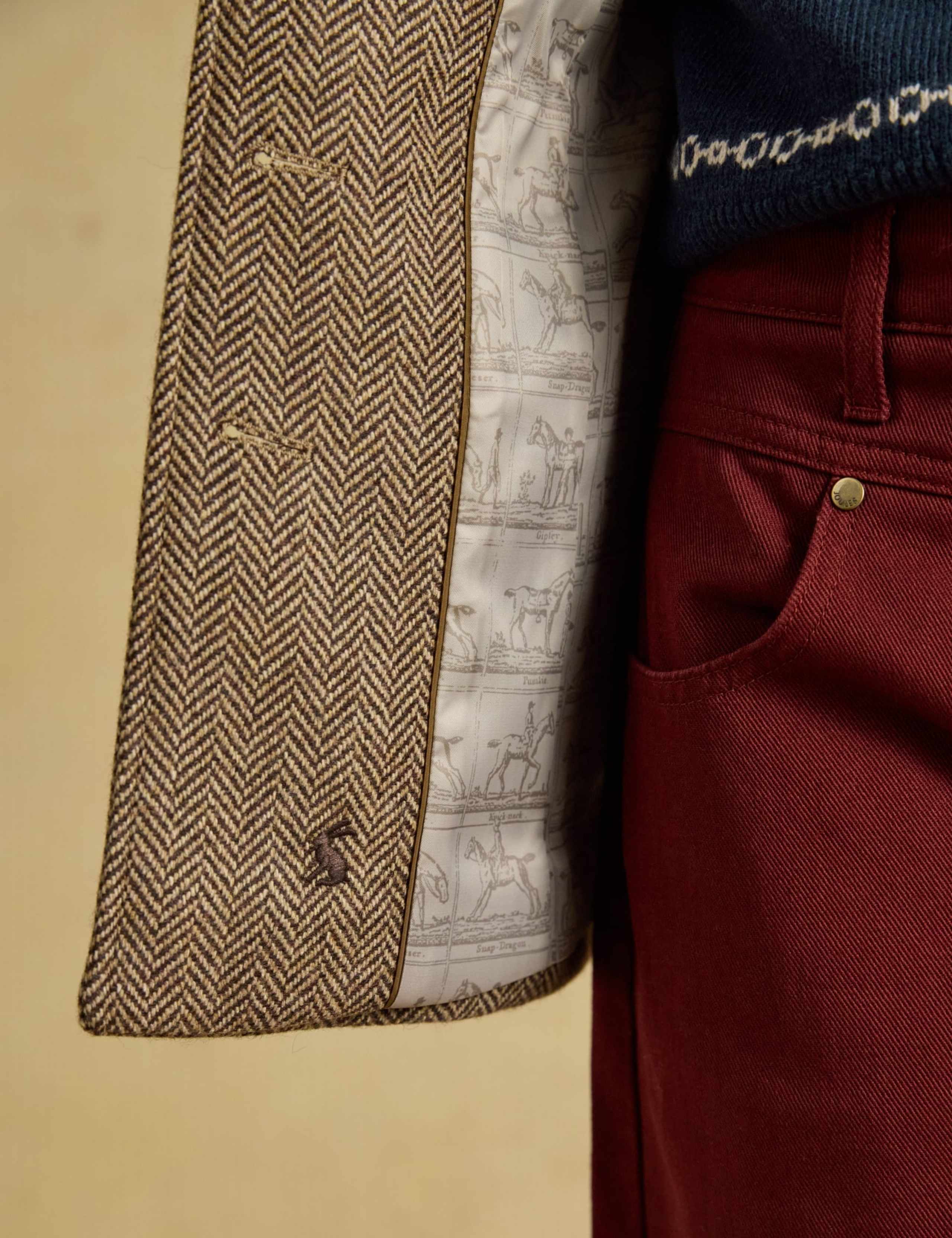 Wool Blend Herringbone Longline Utility Jacket 6 of 10