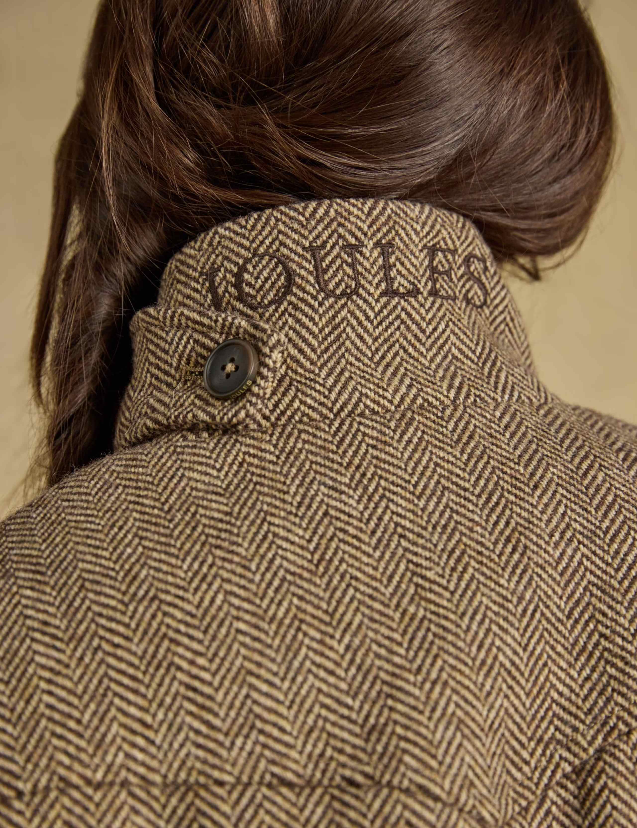 Wool Blend Herringbone Longline Utility Jacket 7 of 10