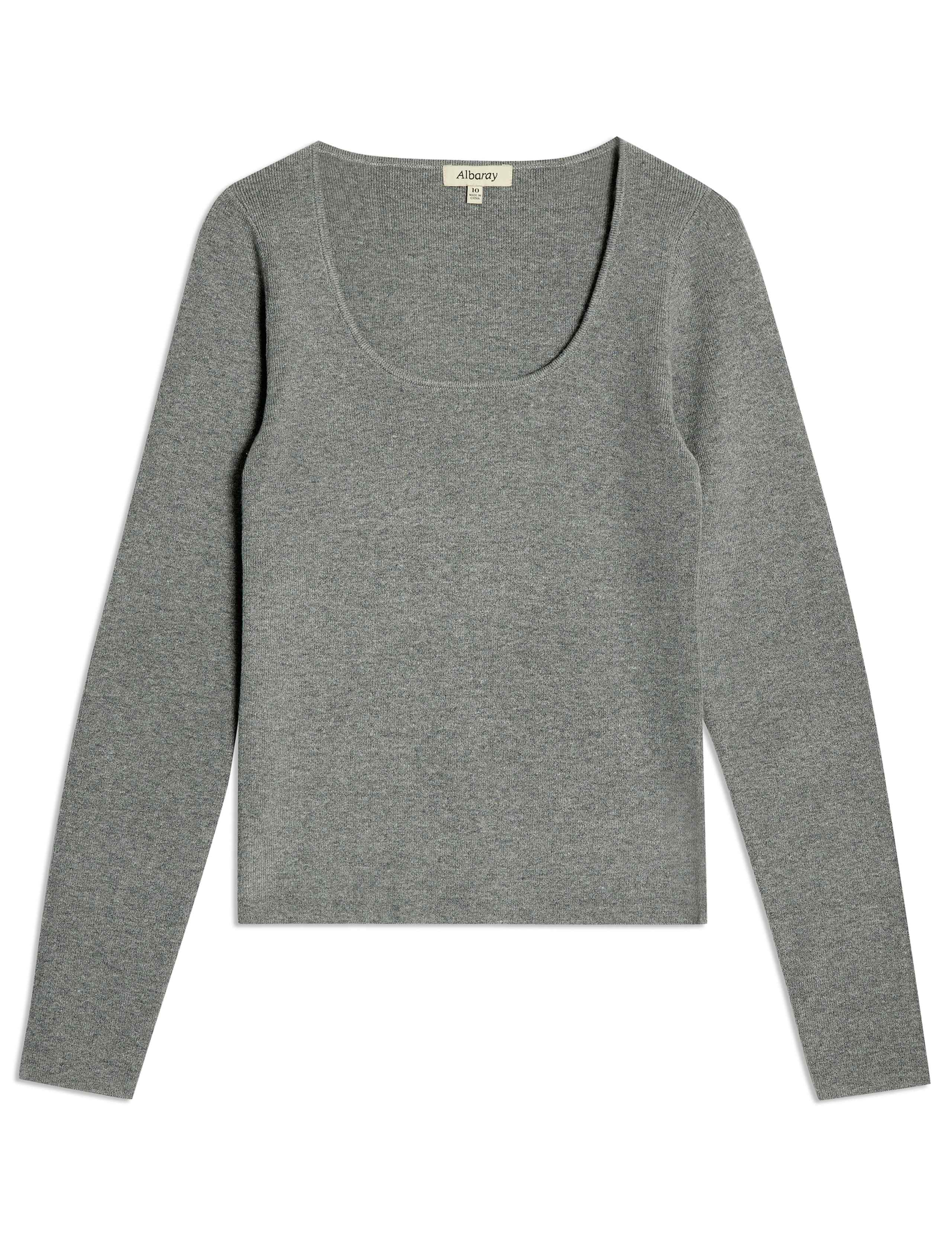 Scoop Neck Knitted Top 2 of 5