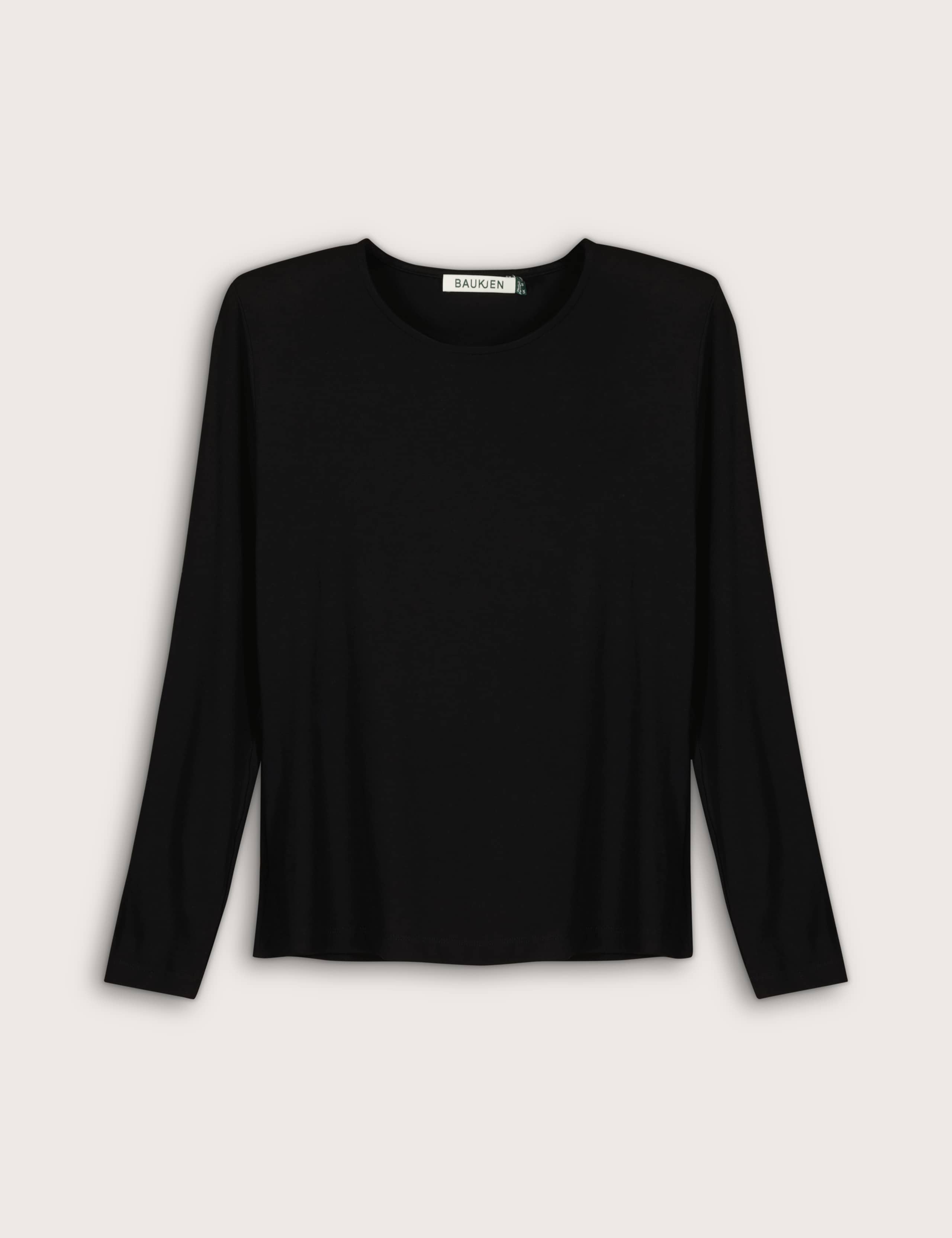 Jersey Crew Neck Padded Shoulder Top 2 of 4