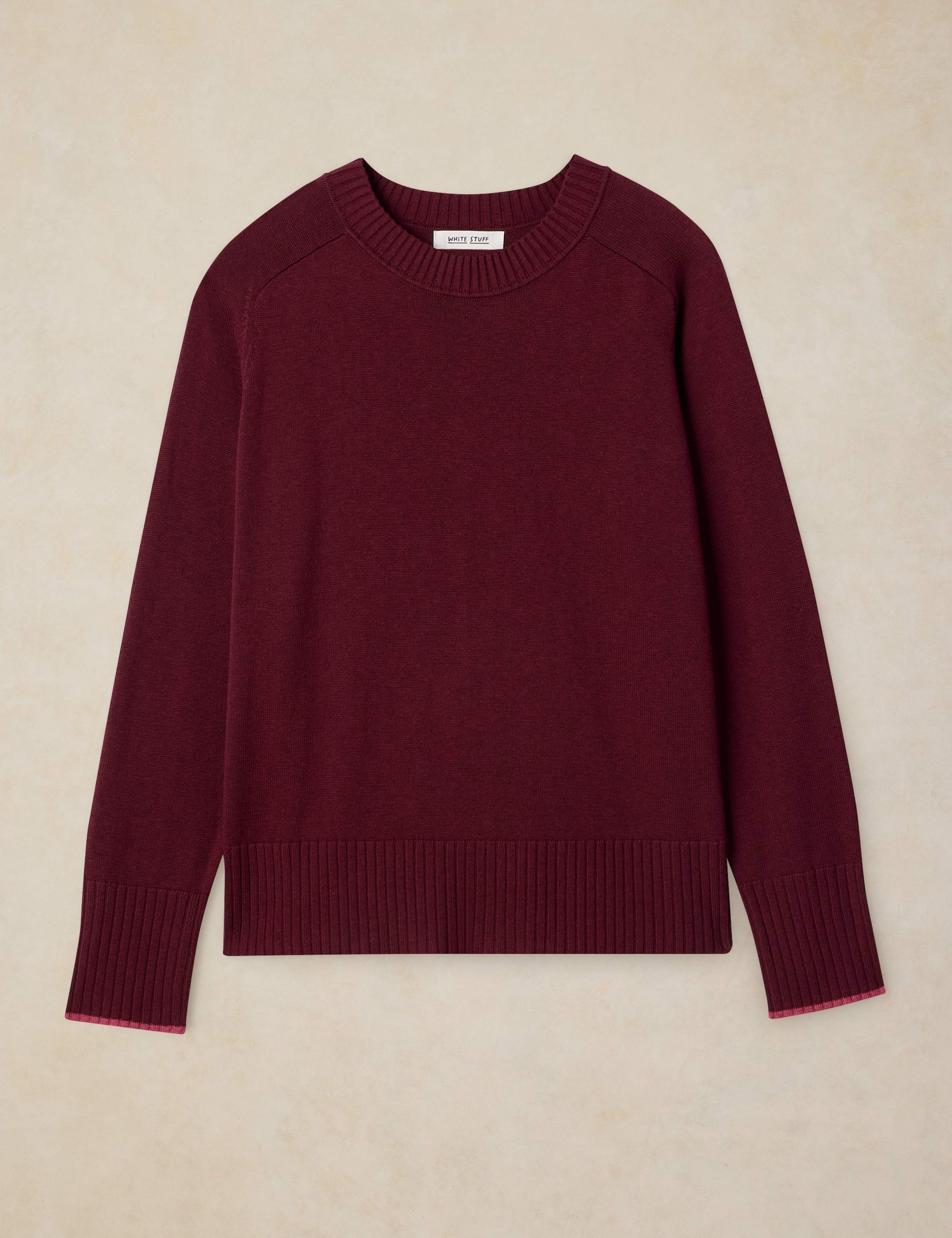 Cotton Rich Crew Neck Jumper 2 of 6