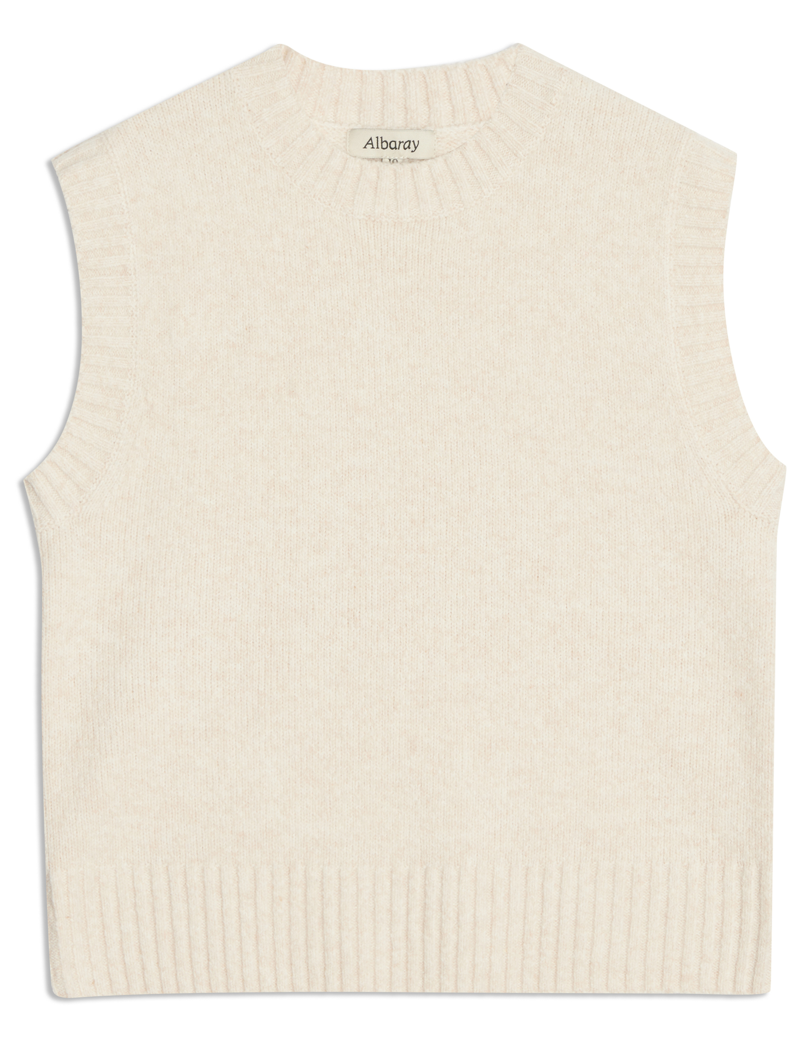 Crew Neck Knitted Vest with Wool 2 of 5