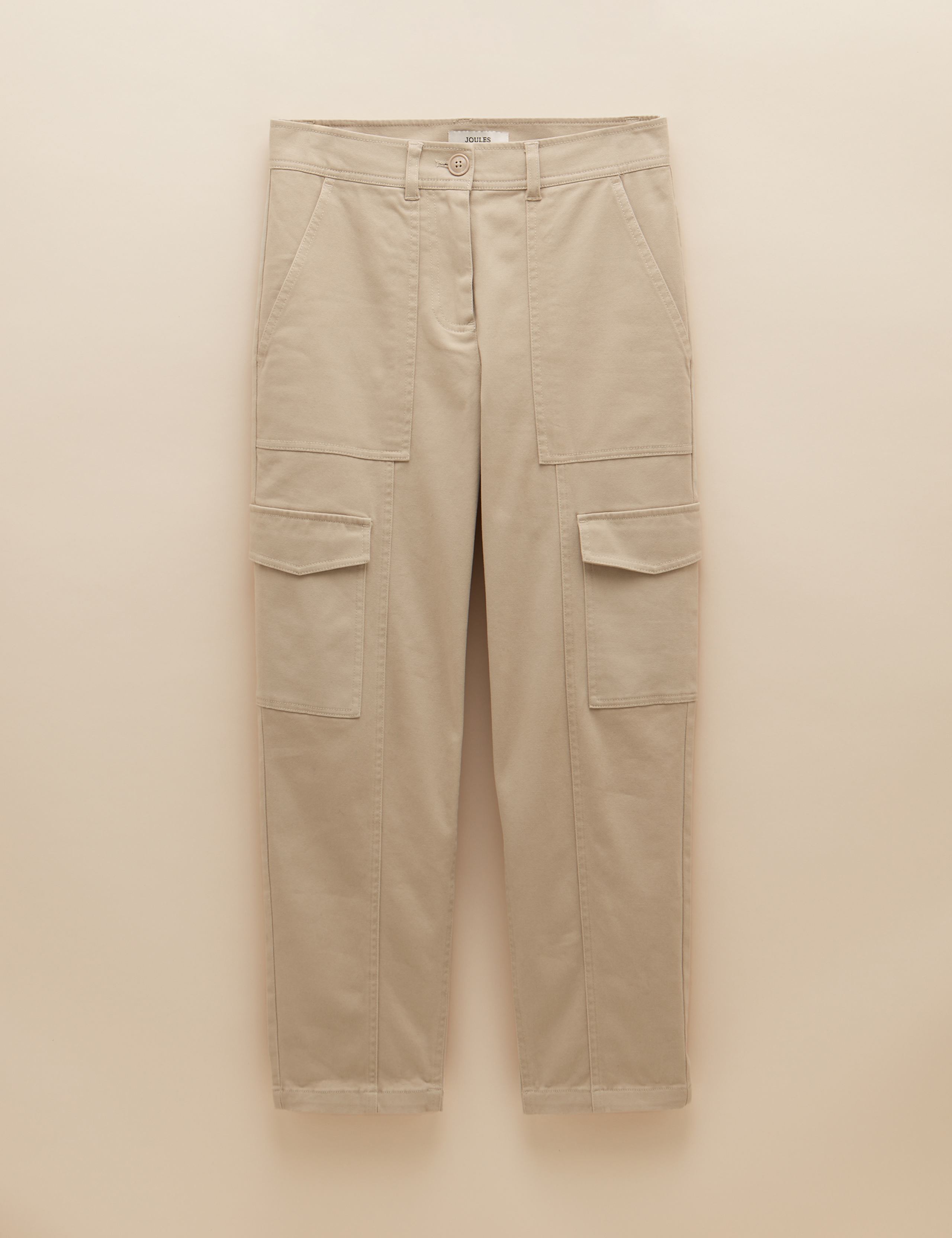 Cotton Rich Cargo Straight Leg Trousers 2 of 6
