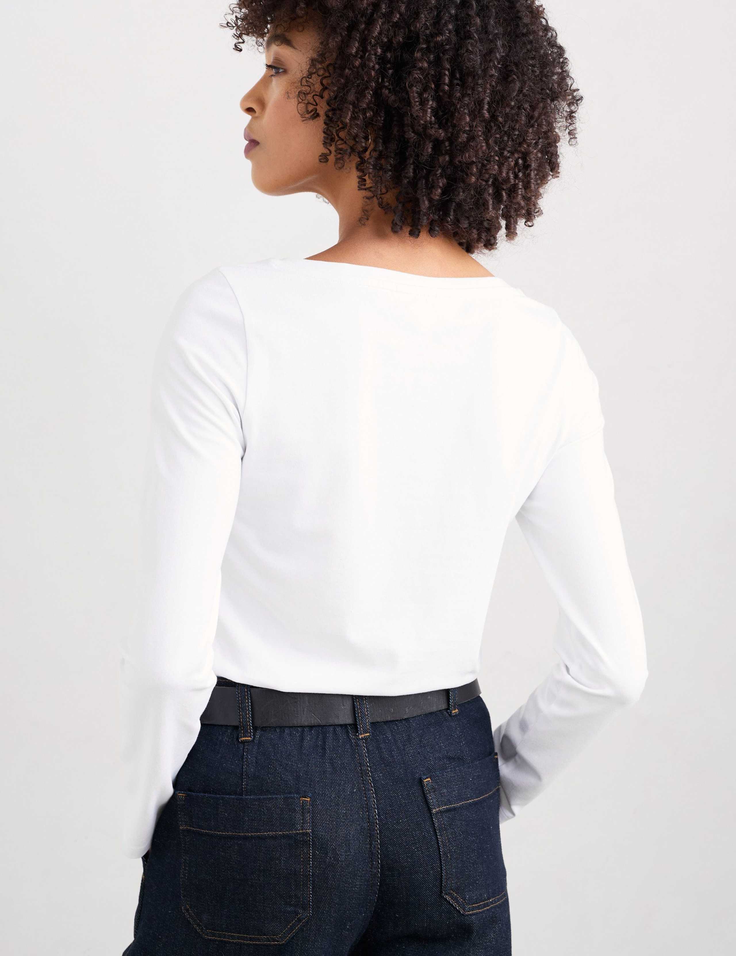 Cotton Rich Crew Neck Top 3 of 5