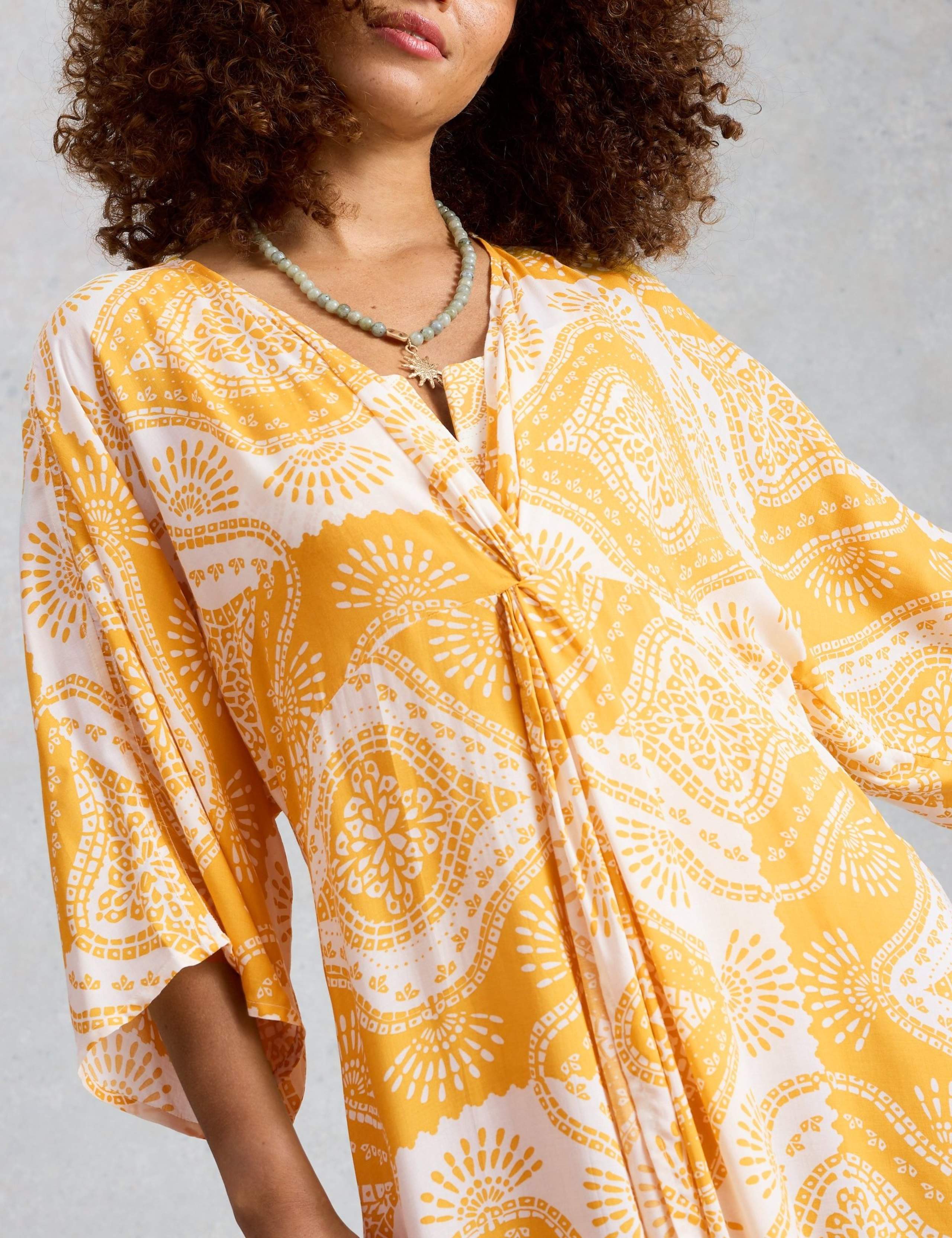 Printed Kimono Beach Dress 4 of 6