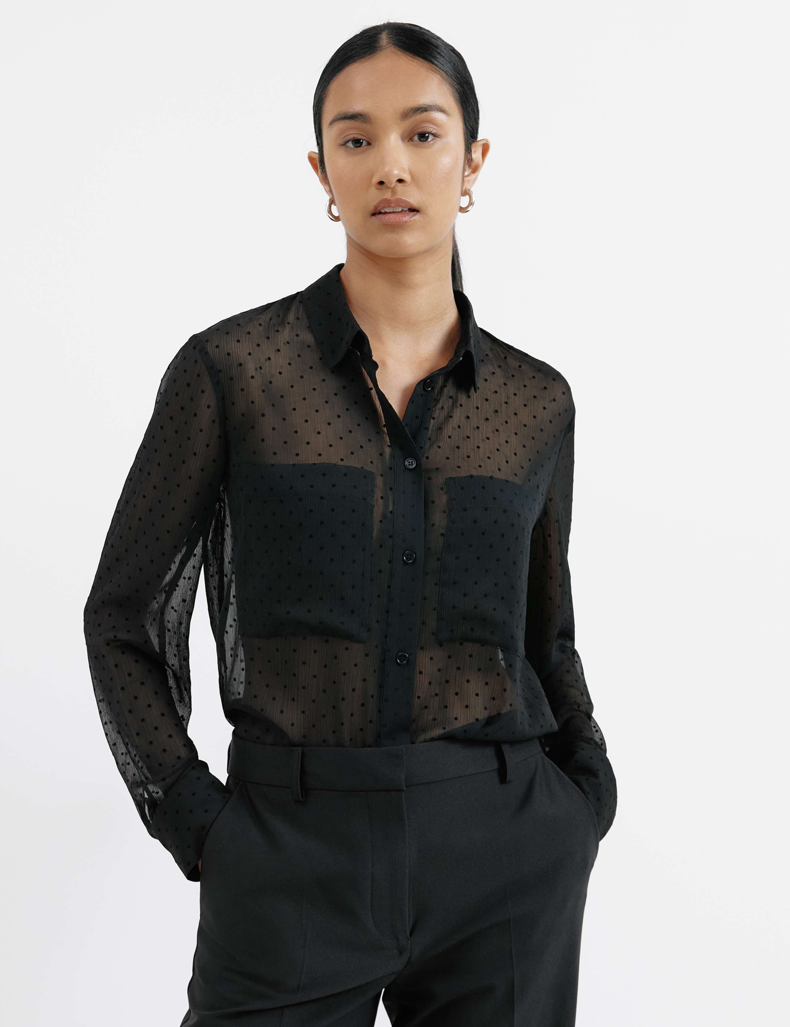 Polka Dot Button Through Shirt 1 of 5
